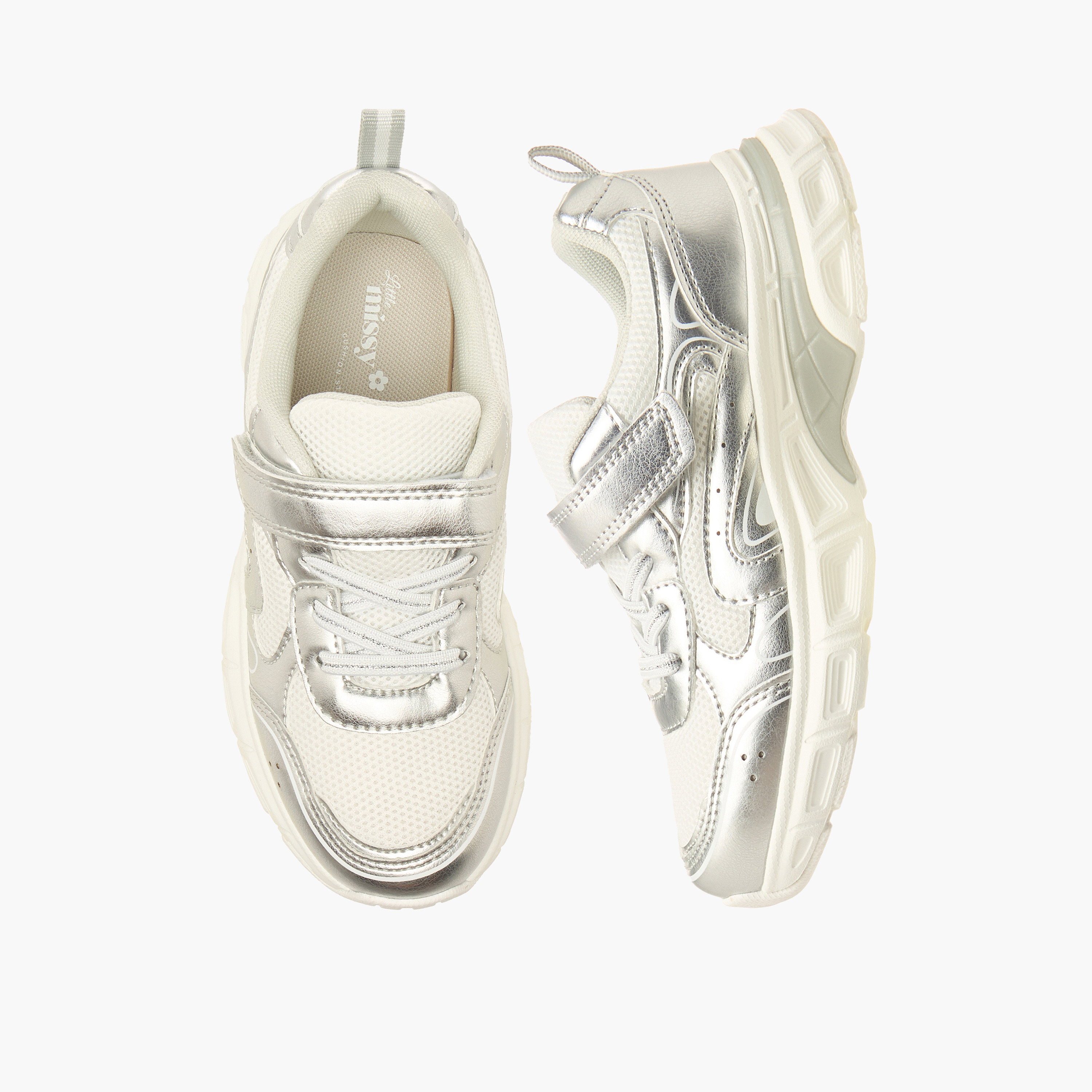 Little Missy Girls Hook & Loop Sneakers-girls-shoes-sneakers-image-1