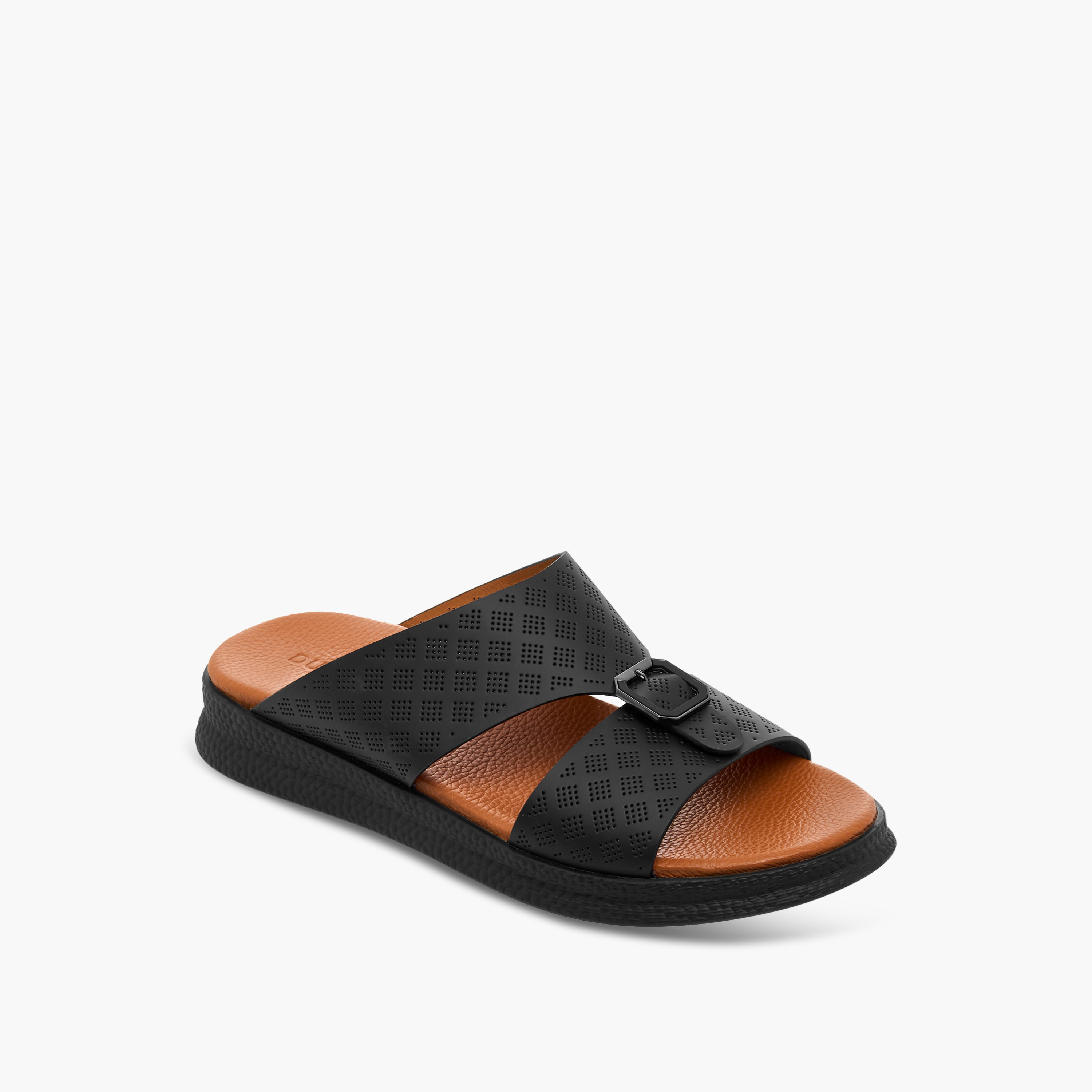 Duchini Men Perforated Strap Arabic Sandals-men-shoes-sandals-image-2