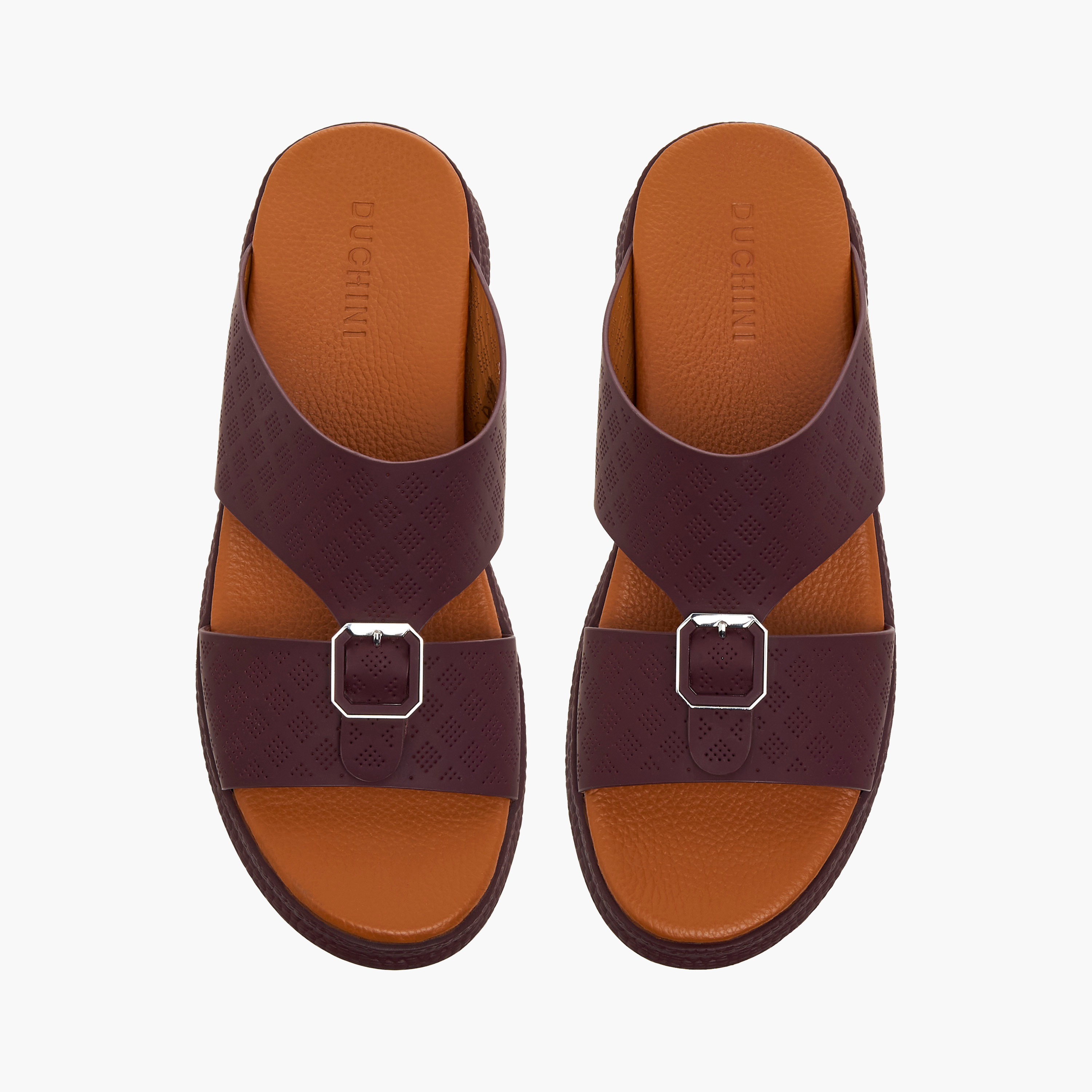 Duchini Men Perforated Strap Arabic Sandals-men-shoes-sandals-image-1