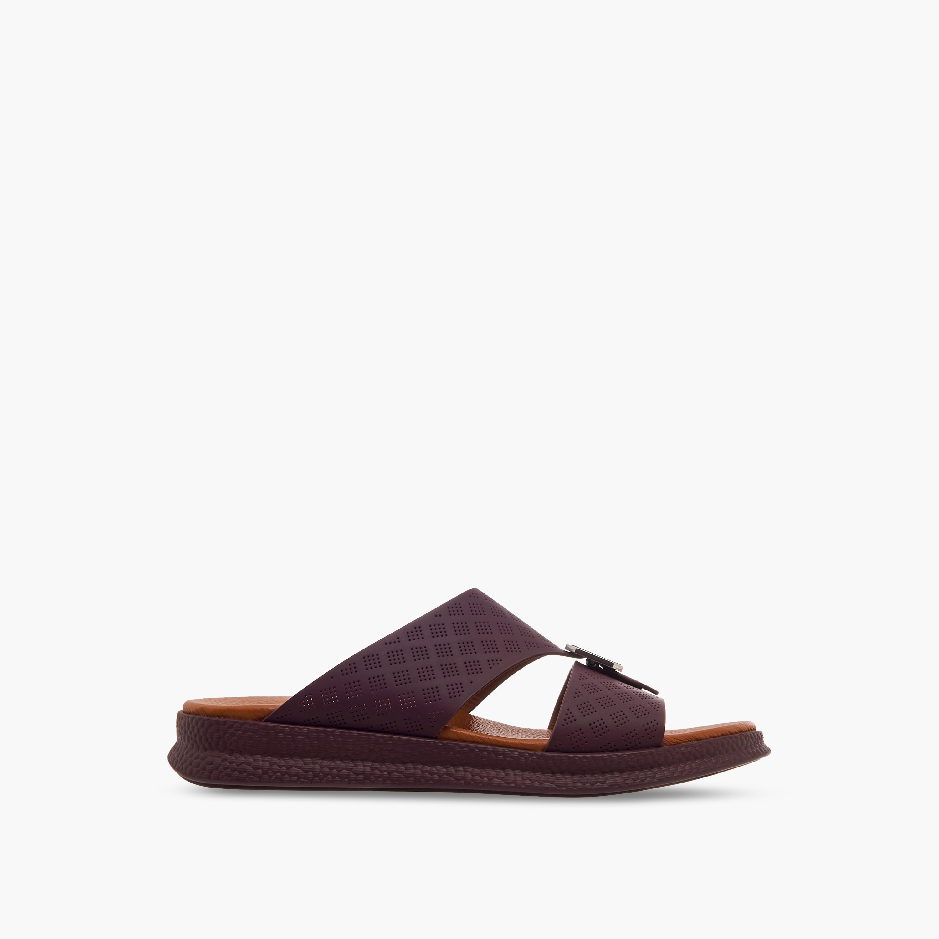 Duchini Men Perforated Strap Arabic Sandals-men-shoes-sandals-image-3