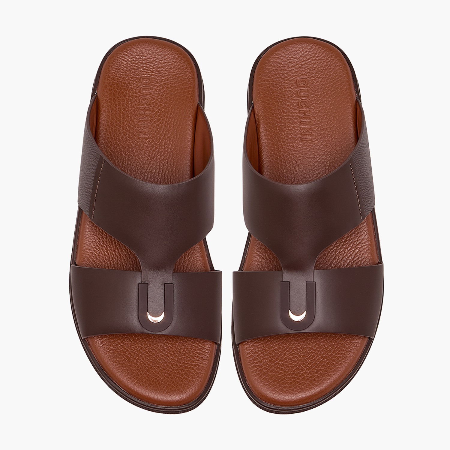 Duchini Men Solid Leather Arabic Sandals-men-shoes-sandals-image-1