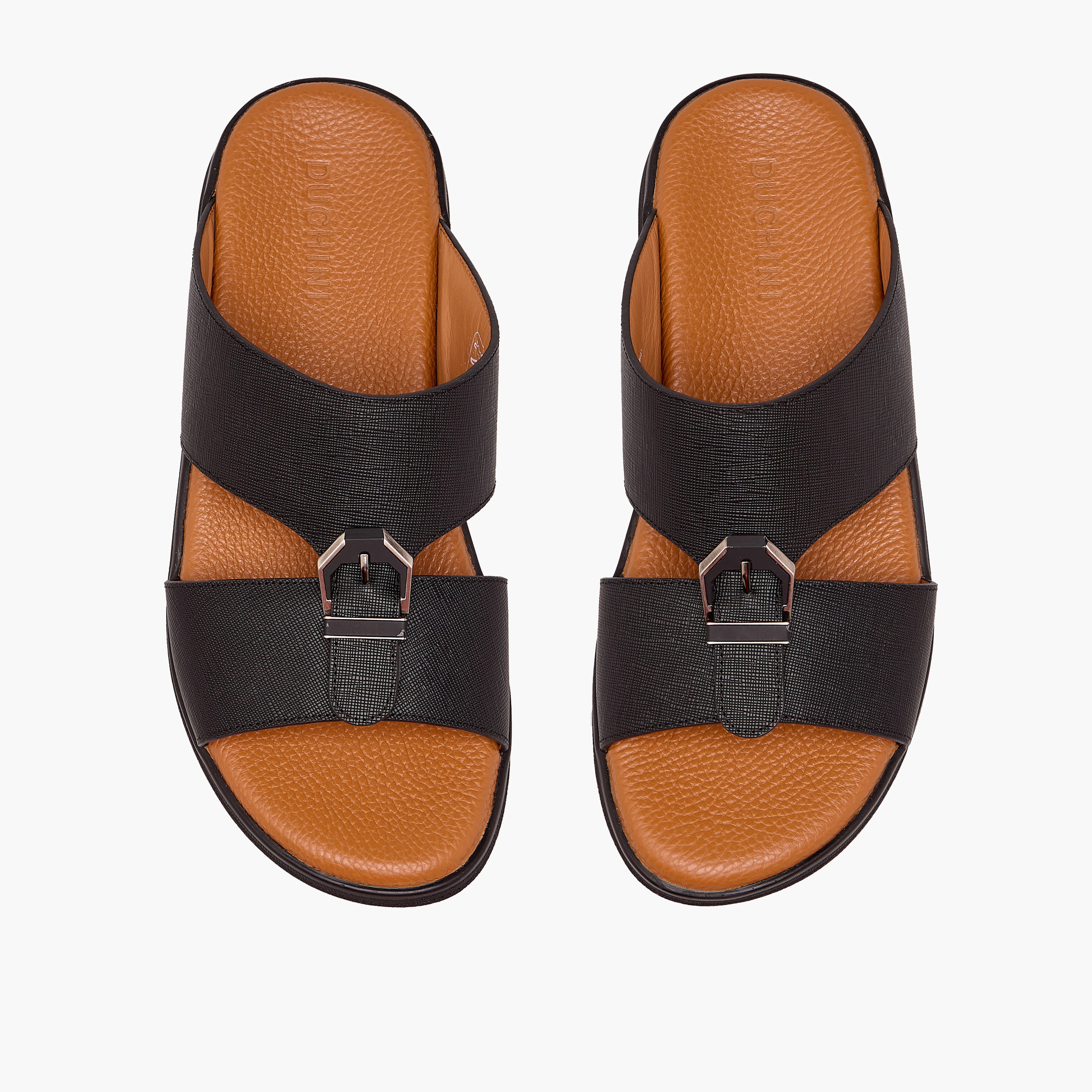 صندل عربي جلد بارز الملمس للرجال من دوتشيني-men-shoes-sandals-image-1