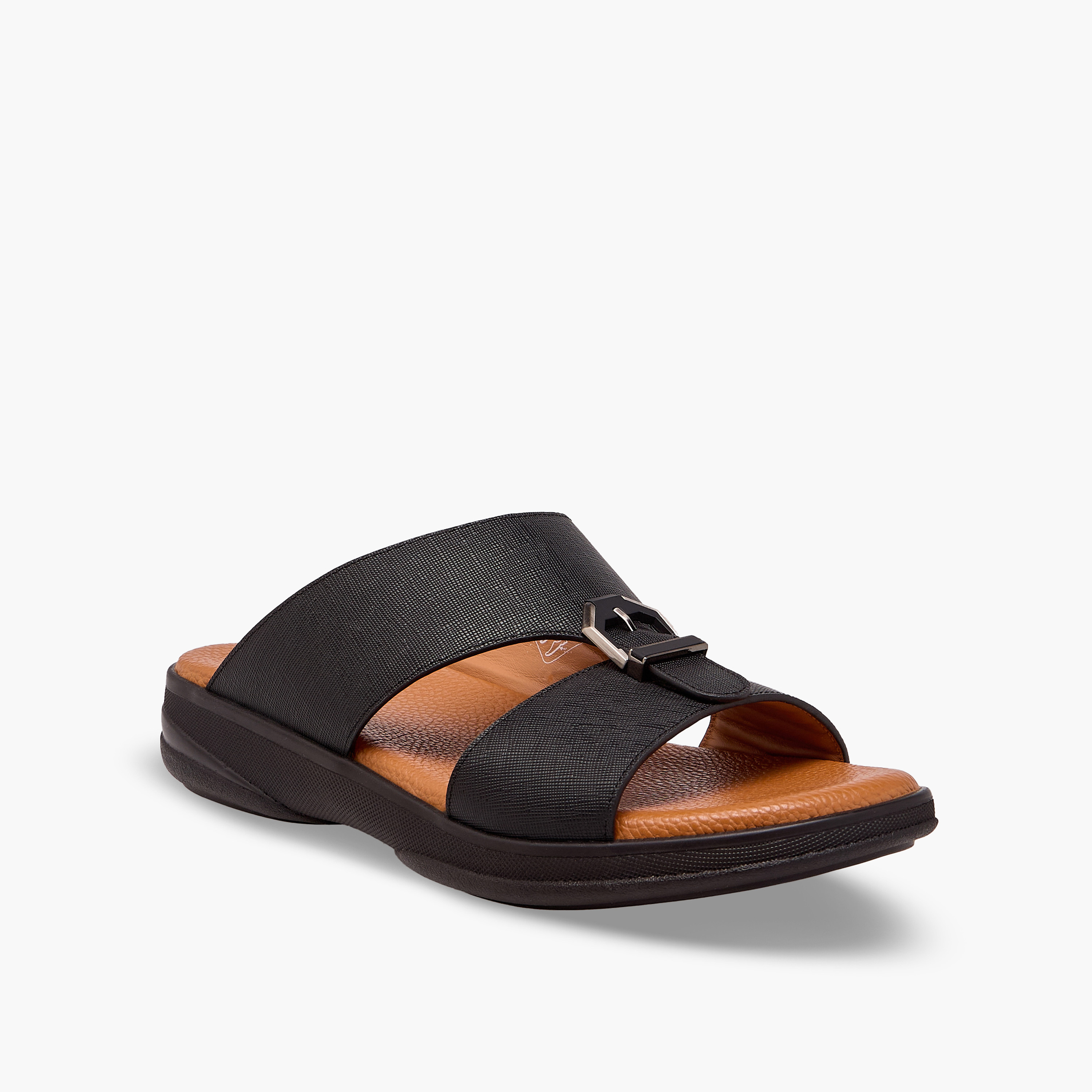 صندل عربي جلد بارز الملمس للرجال من دوتشيني-men-shoes-sandals-image-2