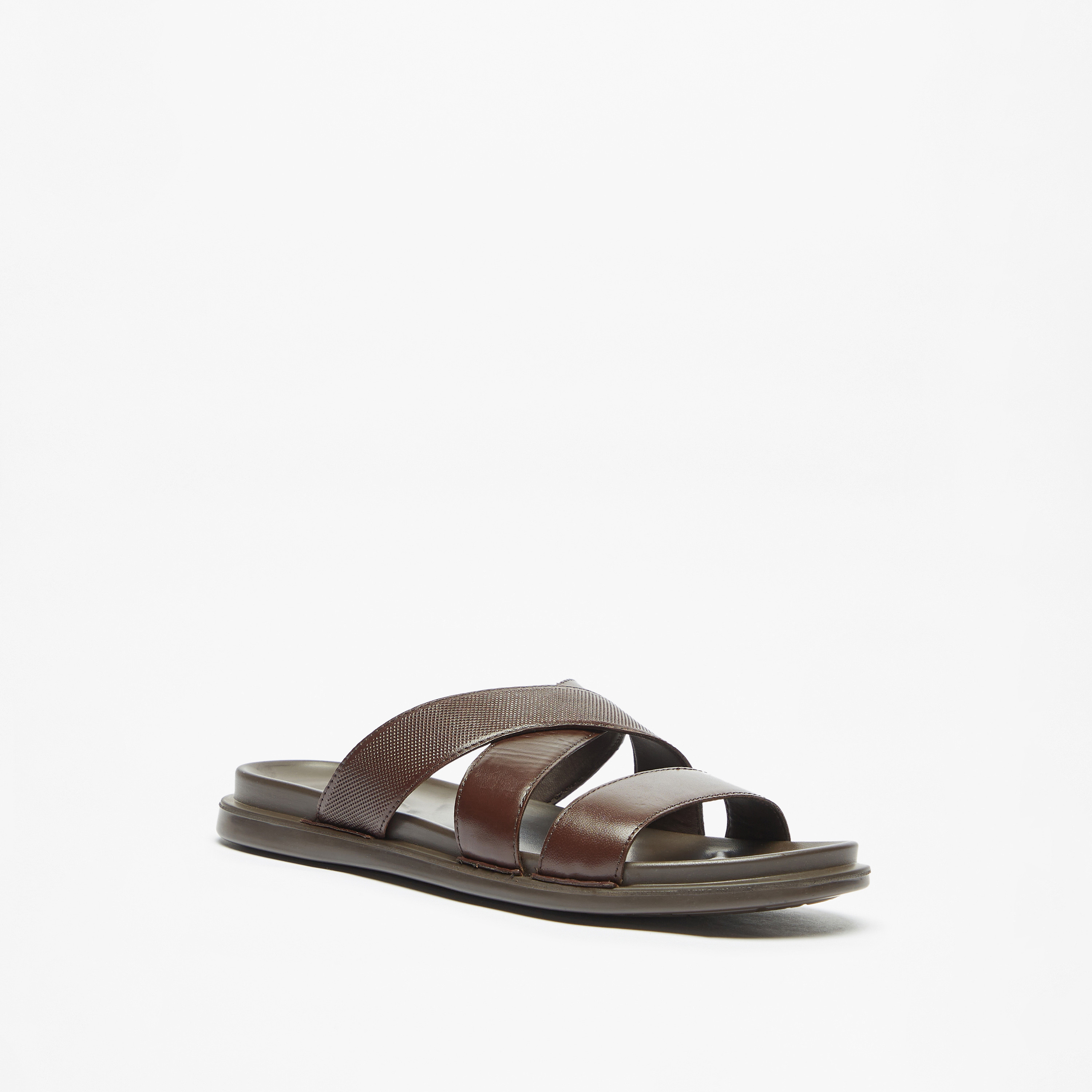 Leather sandal deals for man