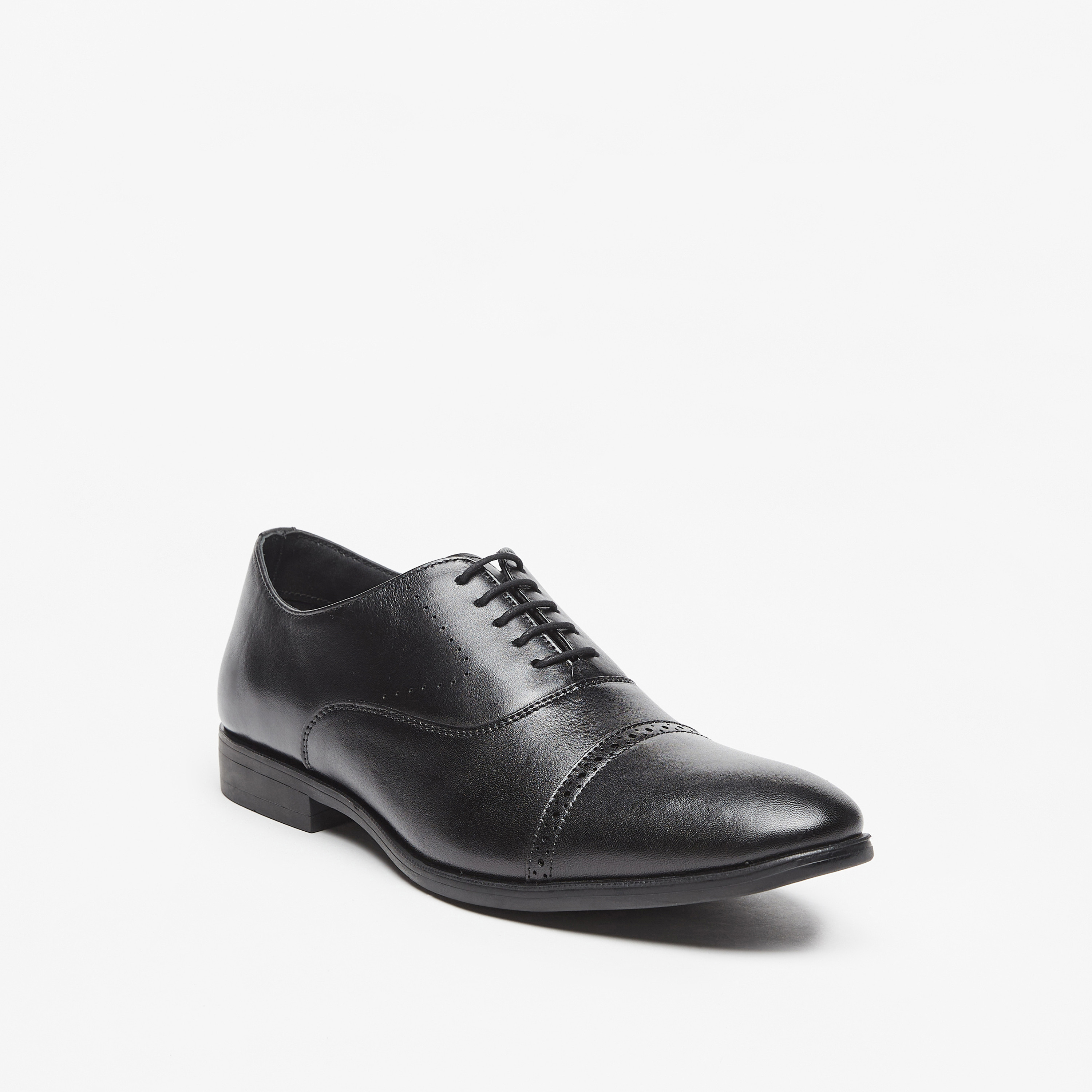 Duchini Men's Solid Derby Lace-Up Shoes-men-shoes-formalshoes-image-1