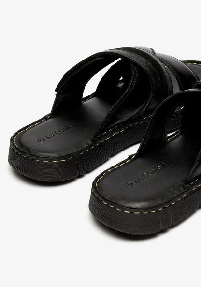 Le Confort Slip-On Cross Strap Sandals-Men%27s Sandals-image-2