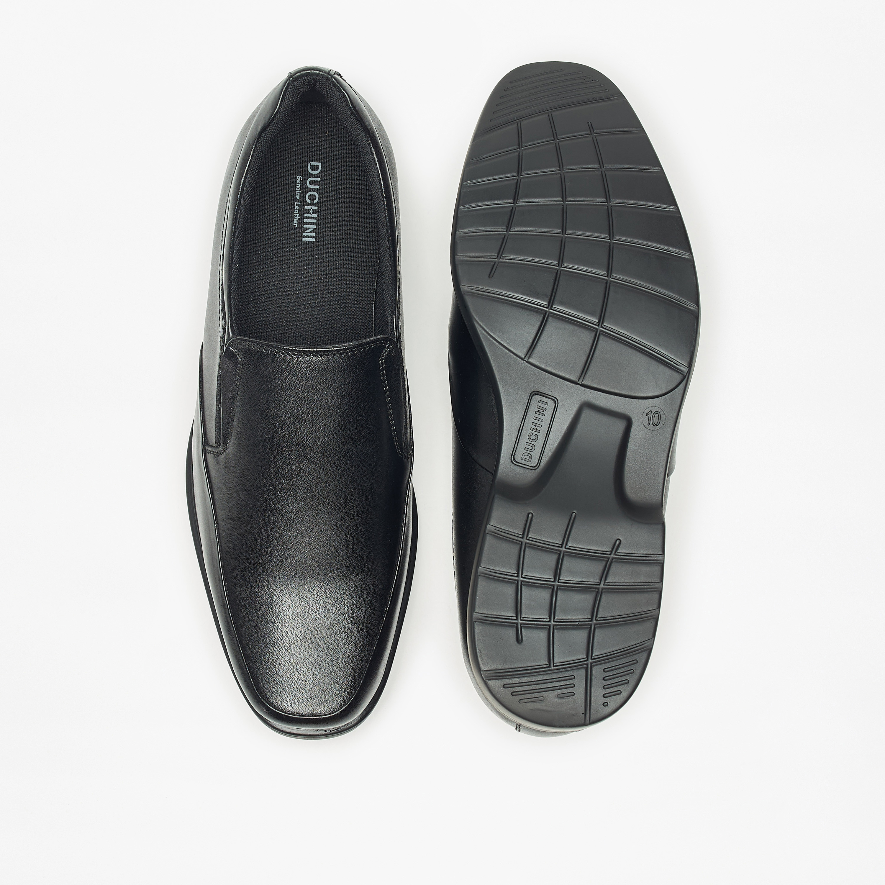 Duchini Men's Leather Solid Slip-On Loafers-men-shoes-formalshoes-image-4