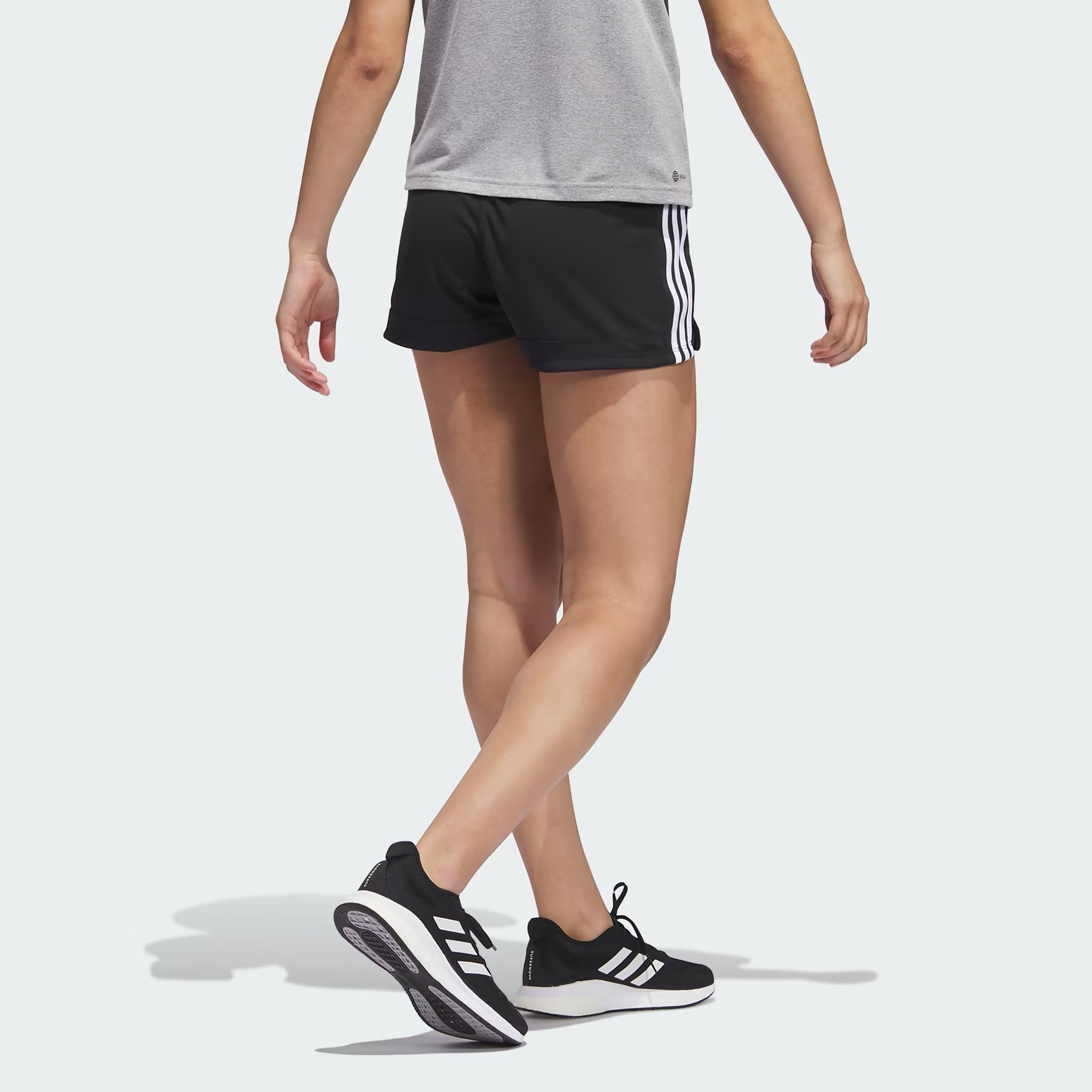 Adidas Pacer 3S Knit Women 3 Stripe Shorts-sports-women-clothing-athleticskirtsandshorts-image-4