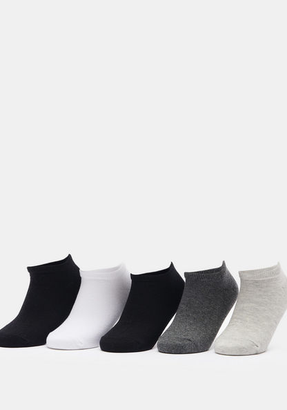 Solid Ankle Length Socks - Set of 5