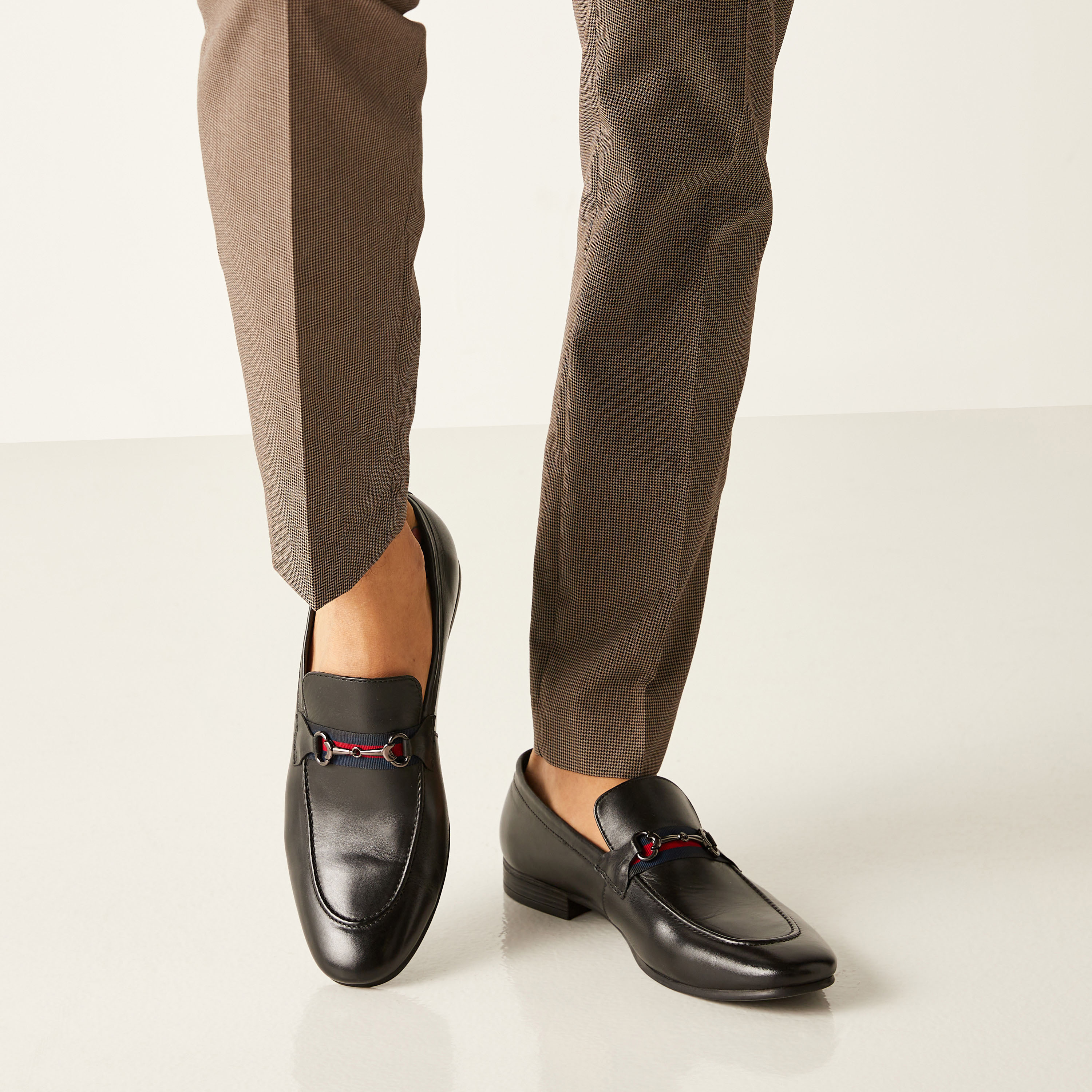 Duchini Men's Slip-On Loafers with Metallic Accent-men-shoes-formalshoes-image-1