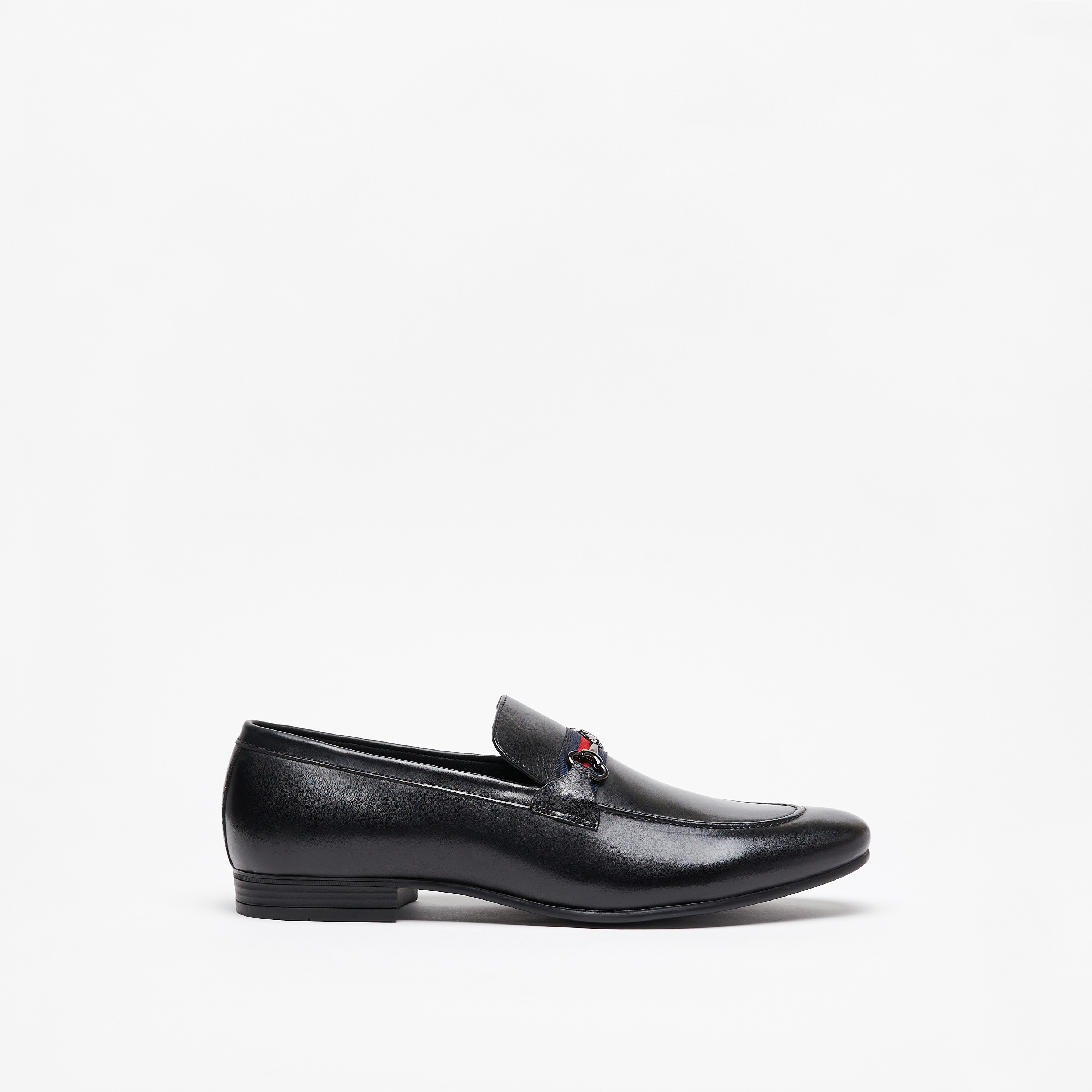 Duchini Men's Slip-On Loafers with Metallic Accent-men-shoes-formalshoes-image-2