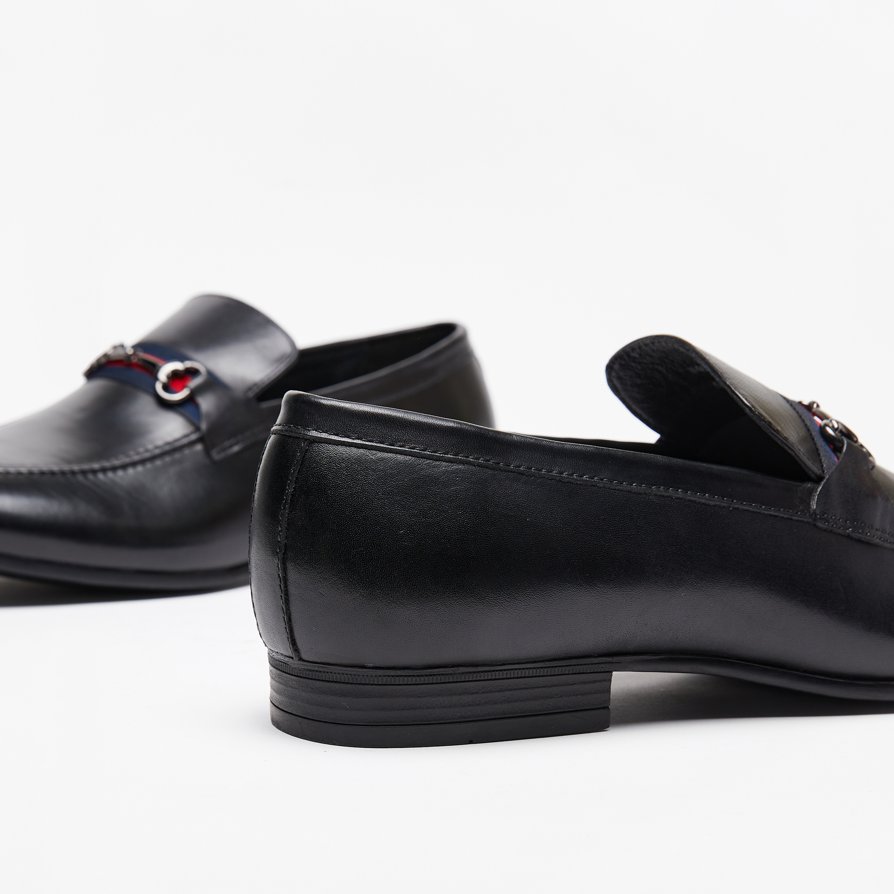 Duchini Men's Slip-On Loafers with Metallic Accent-men-shoes-formalshoes-image-4
