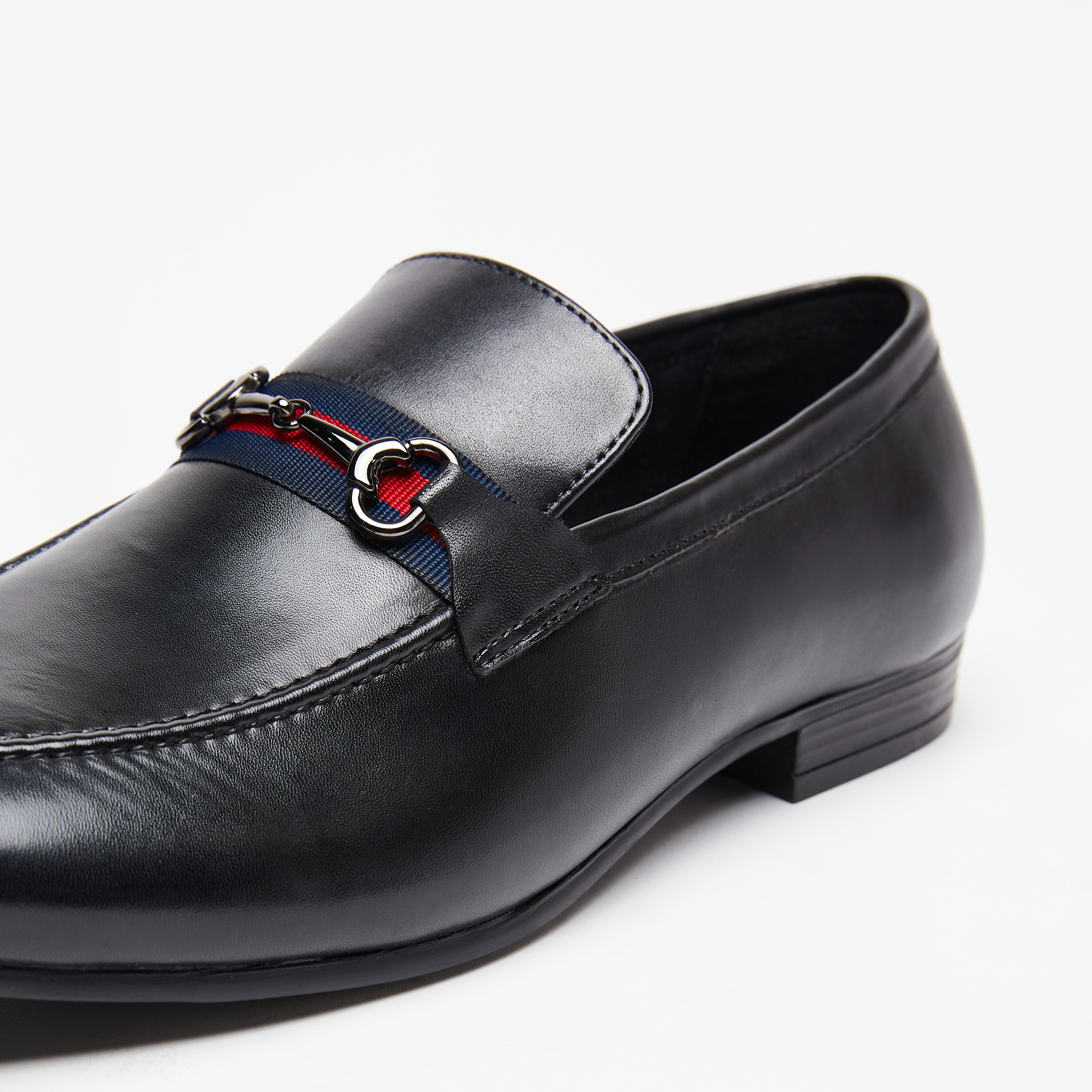 Duchini Men's Slip-On Loafers with Metallic Accent-men-shoes-formalshoes-image-6