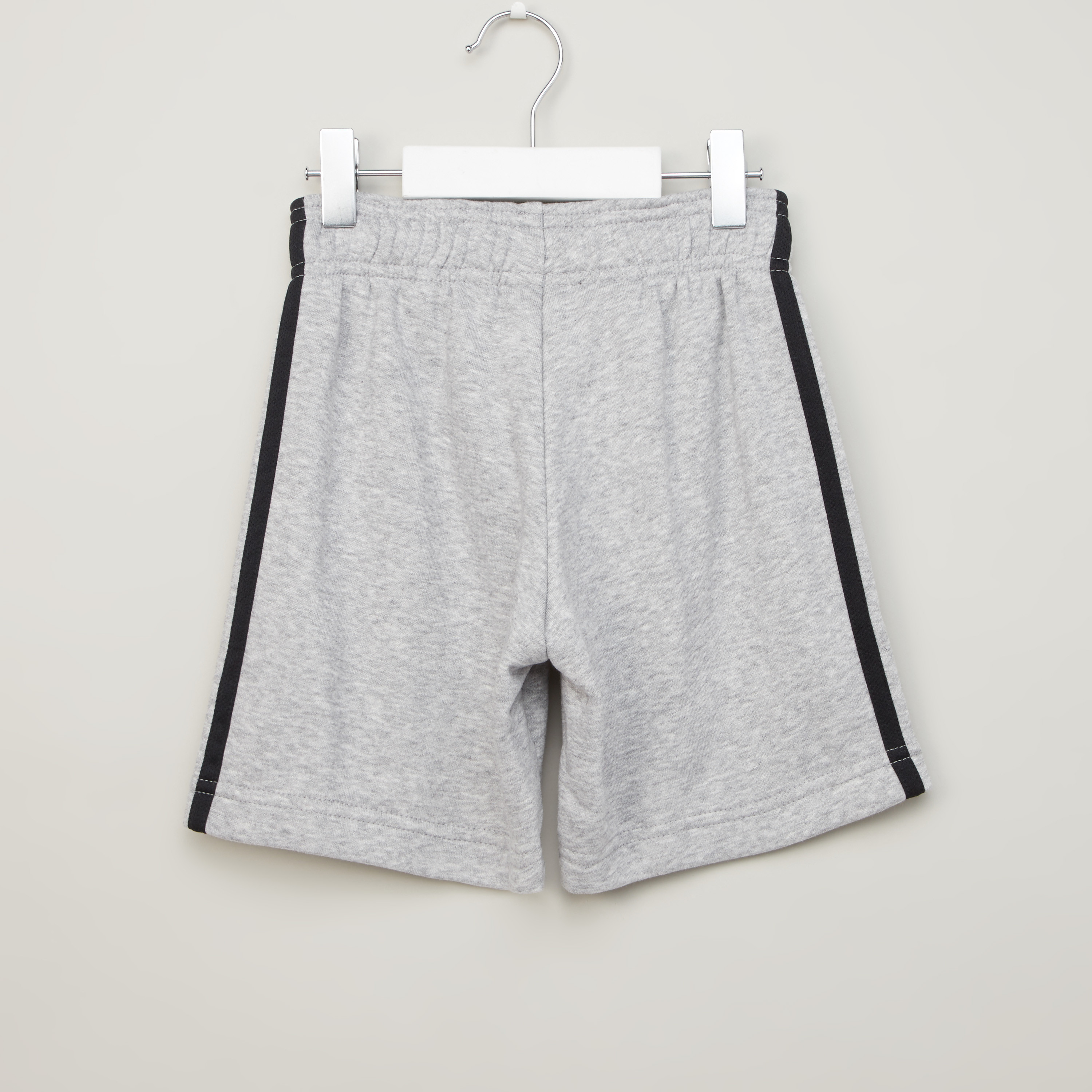 adidas Solid Shorts with Pocket Detail and Elasticised Waistband-cpkids-clothing-boys-bottoms-shorts-image-3