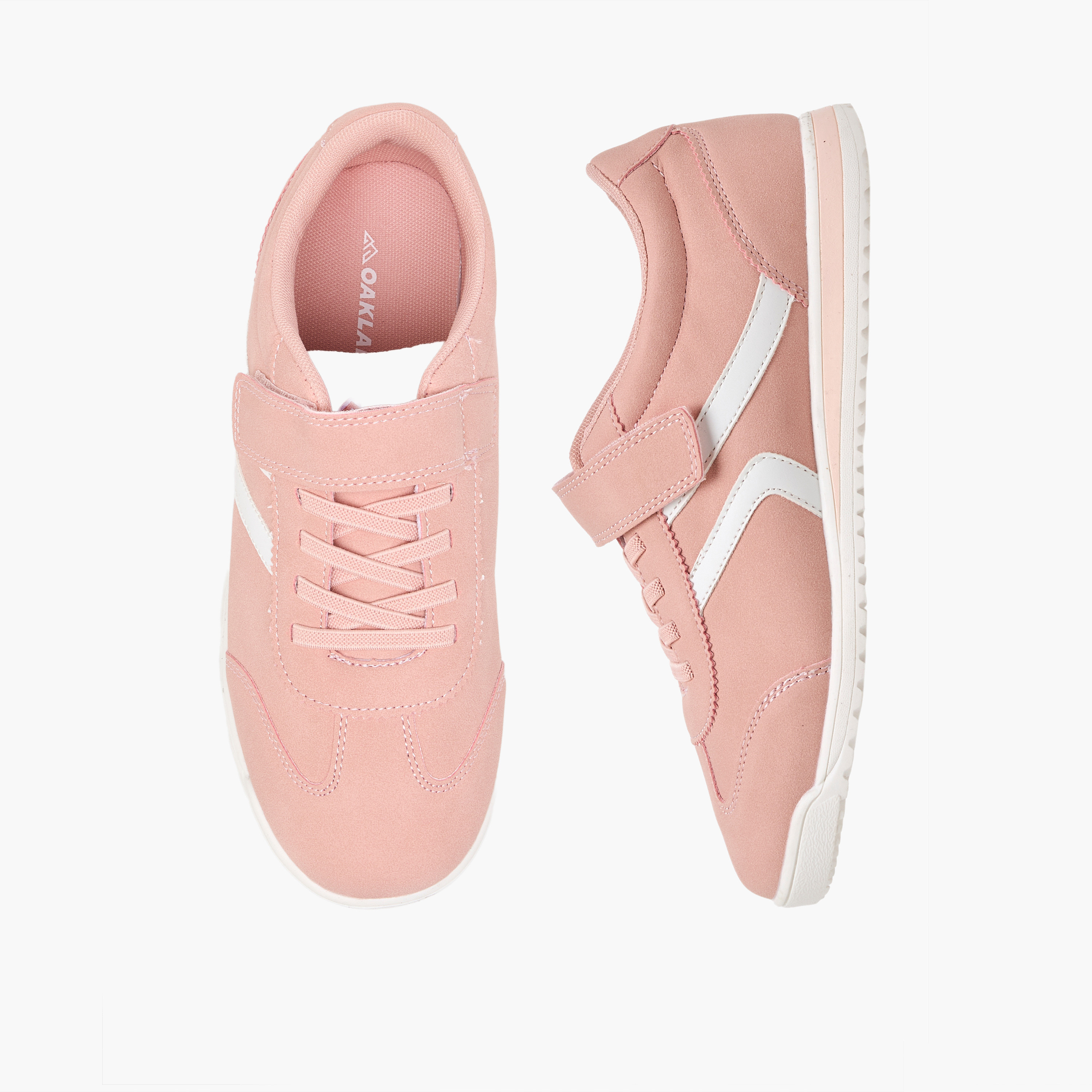 Oaklan by Shoexpress Girls Hook & Loop Ankle Sneakers-girls-shoes-sneakers-image-1