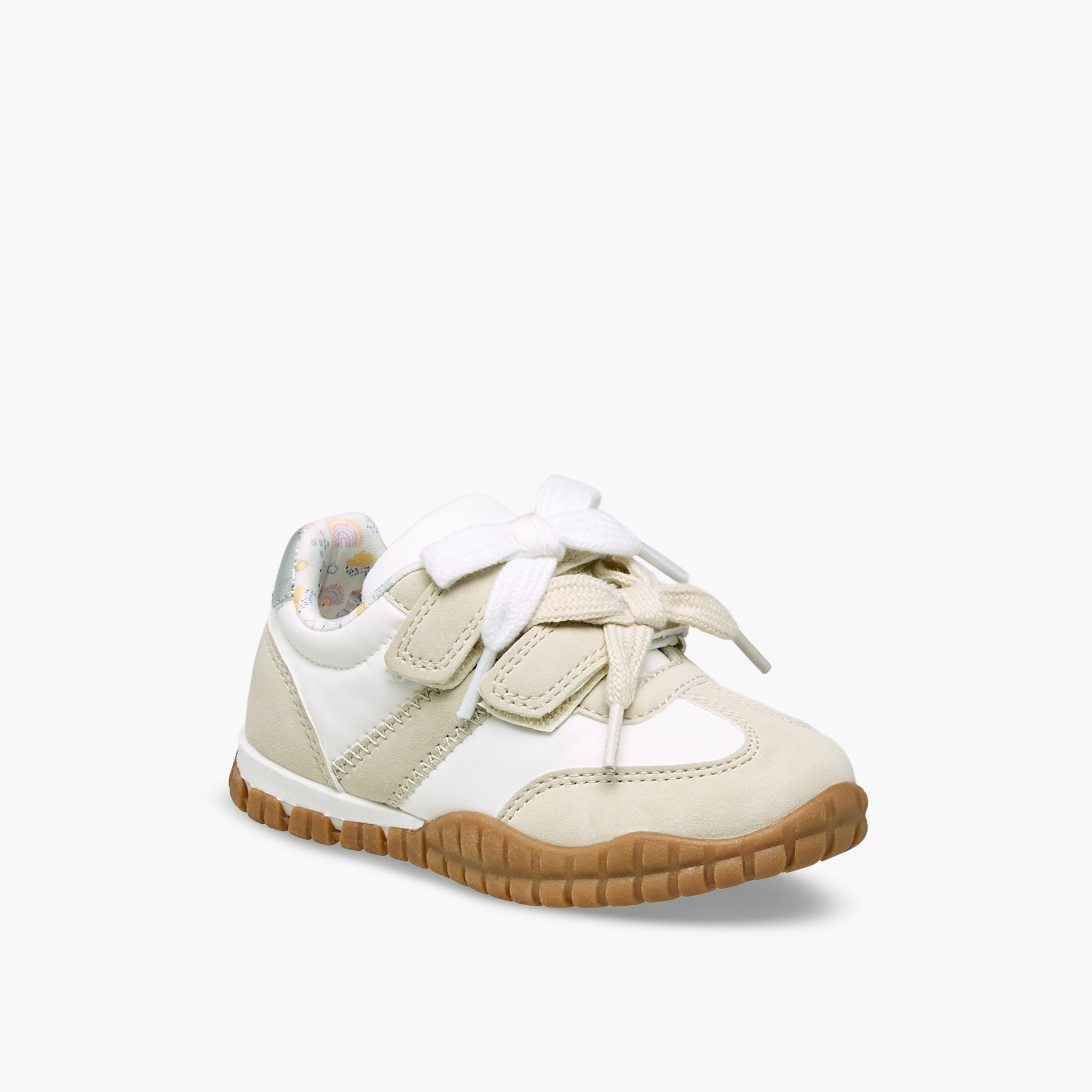حذاء سنيكرز بطول الكاحل وشريط إغلاق لاصق للبنات من جونيورز-girls-shoes-sneakers-image-2
