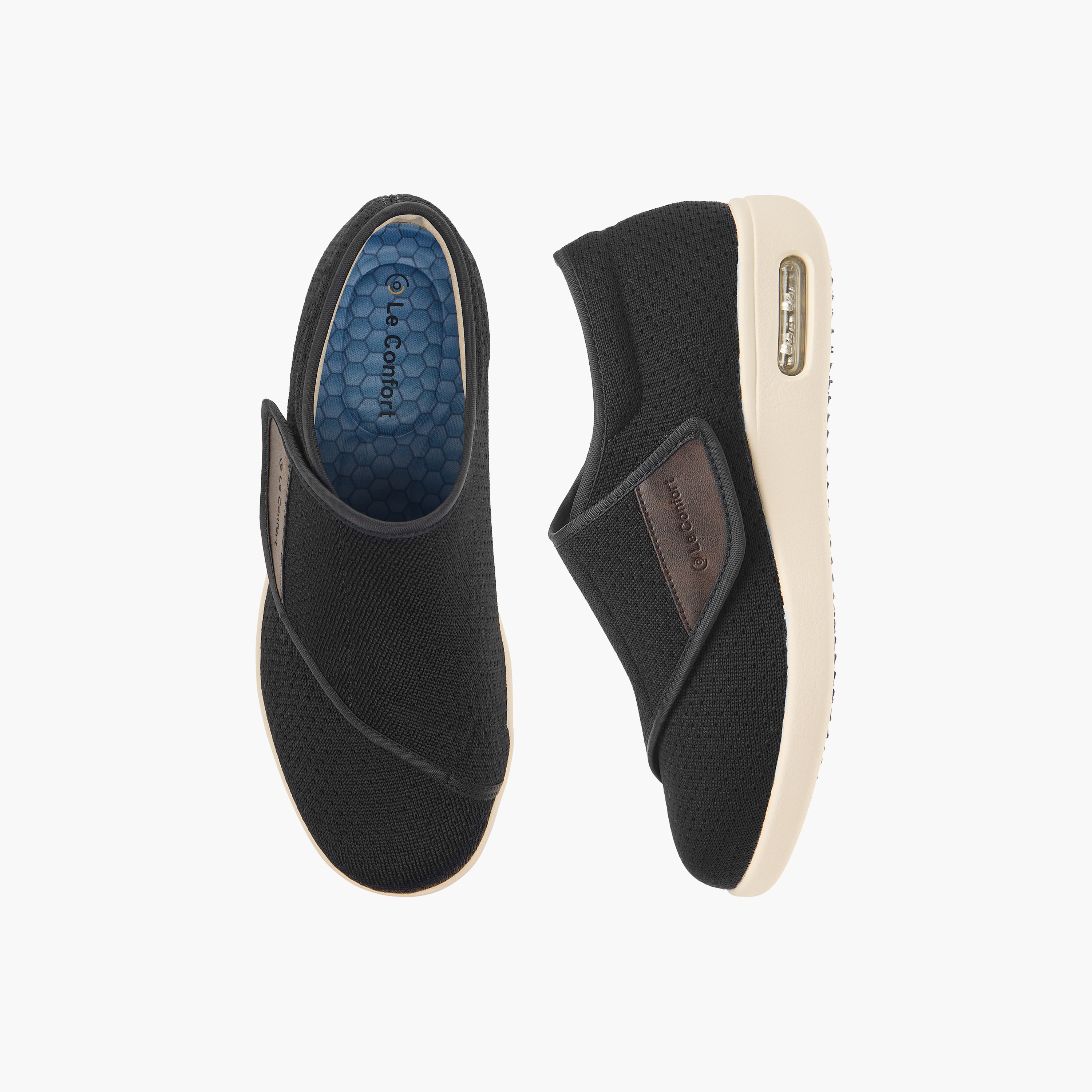 حذاء لمرضى السكري مريح سهل الارتداء بتفاصيل طيّة من لو كونفورت-women-shoes-flats-loafers-image-1