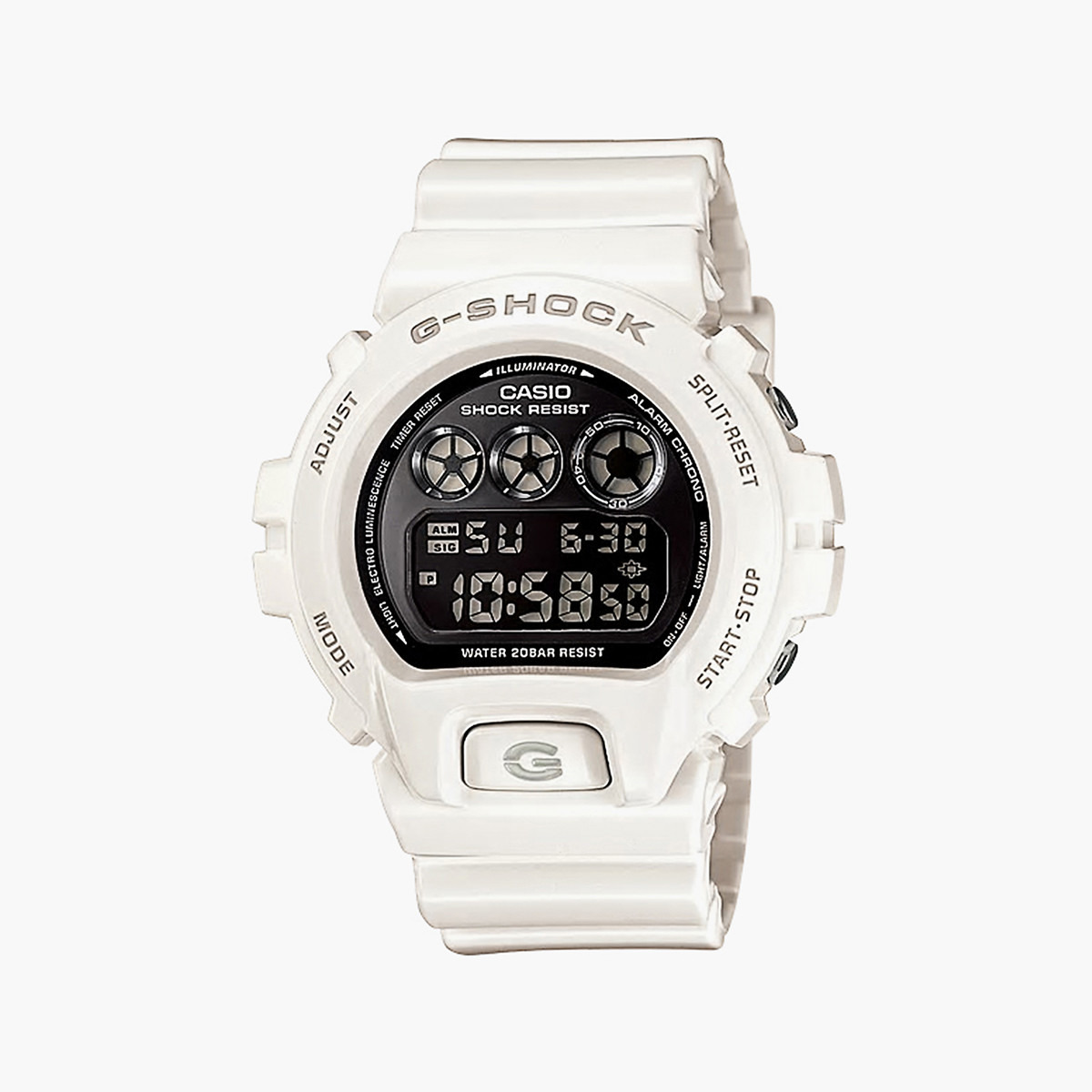 ساعة يد رقمية بسوار راتنج أبيض للرجال من كاسيو جي- شوك-men-watchesandjewellery-watches-image-1