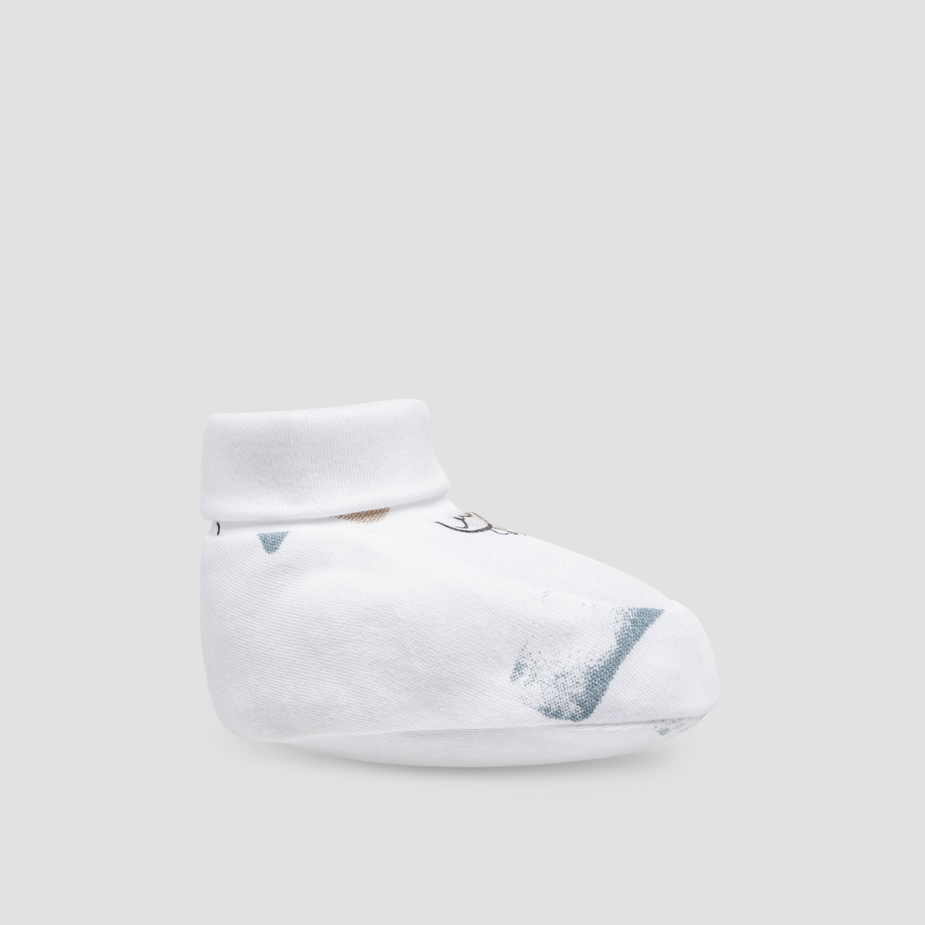 Juniors Printed Slip-On Booties-baby-boys-shoes-booties-image-3