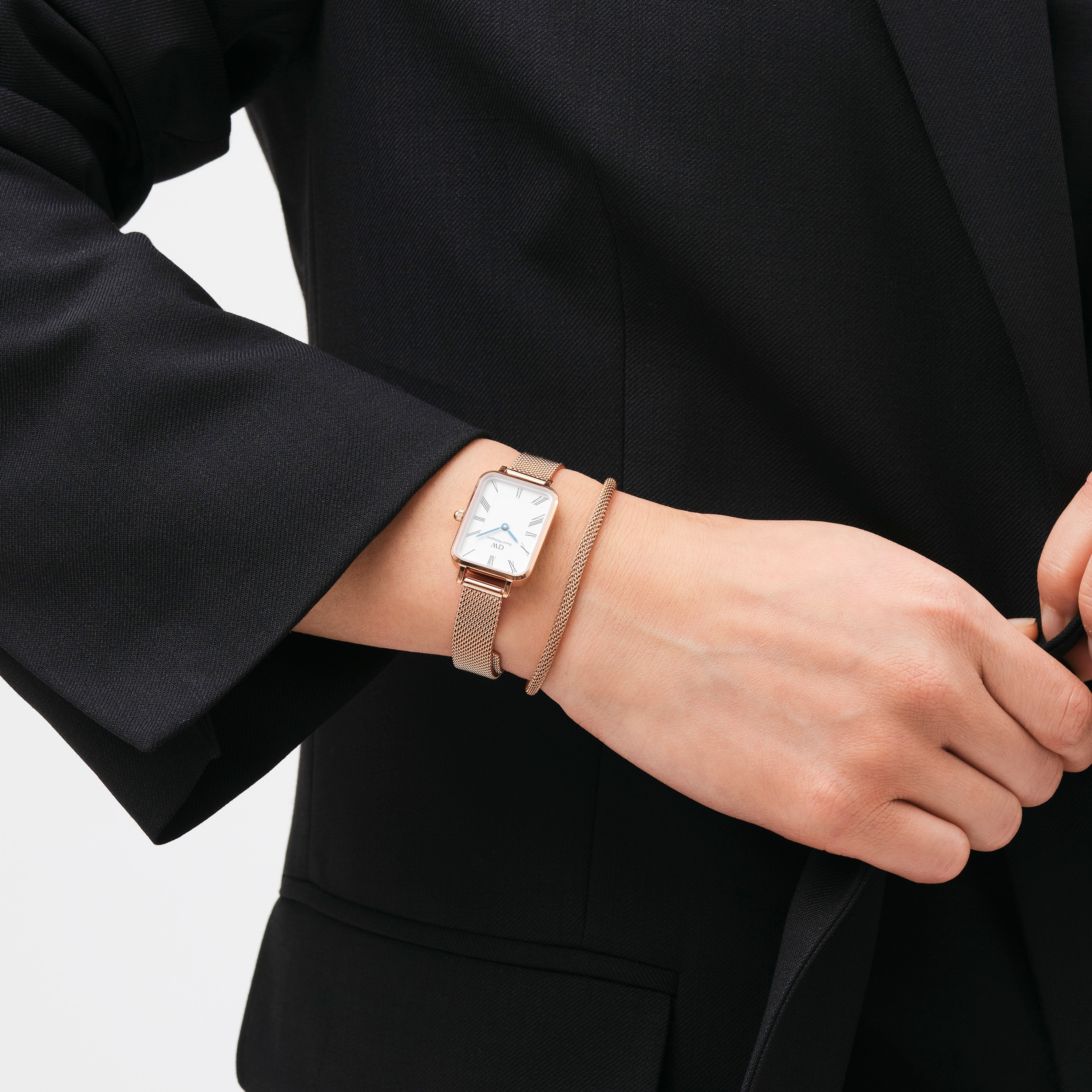 سوار للجنسين ذو ستانلس ستيل بسلسلة من دانيال ويلينغتون مع زوج مثالي-women-watchesandjewellery-jewellery-banglesandbracelets-image-3