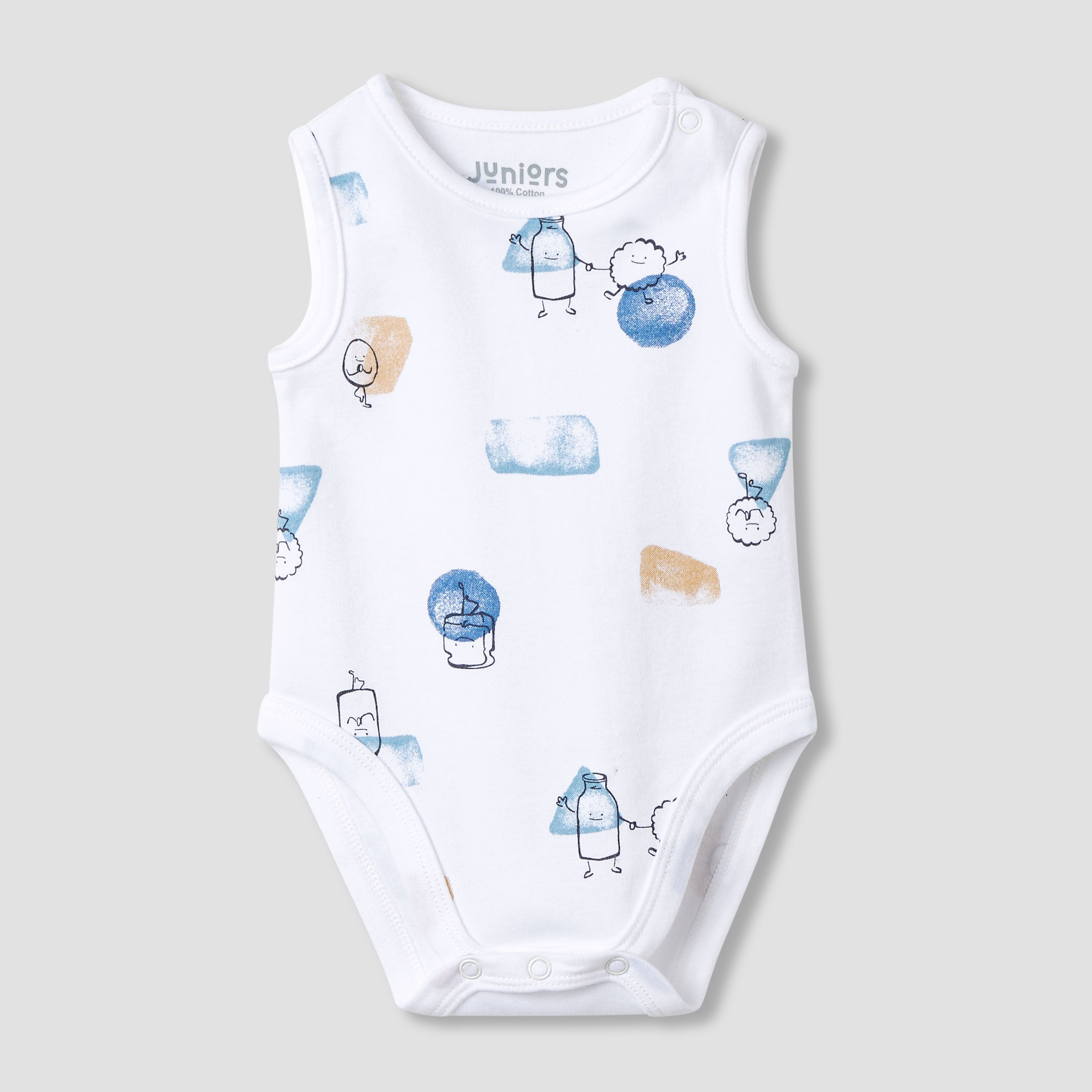 بودي سوت دون أكمام بطبعات من جونيورز - طقم من قطعتين-baby-boys-clothing-bodysuits-image-3