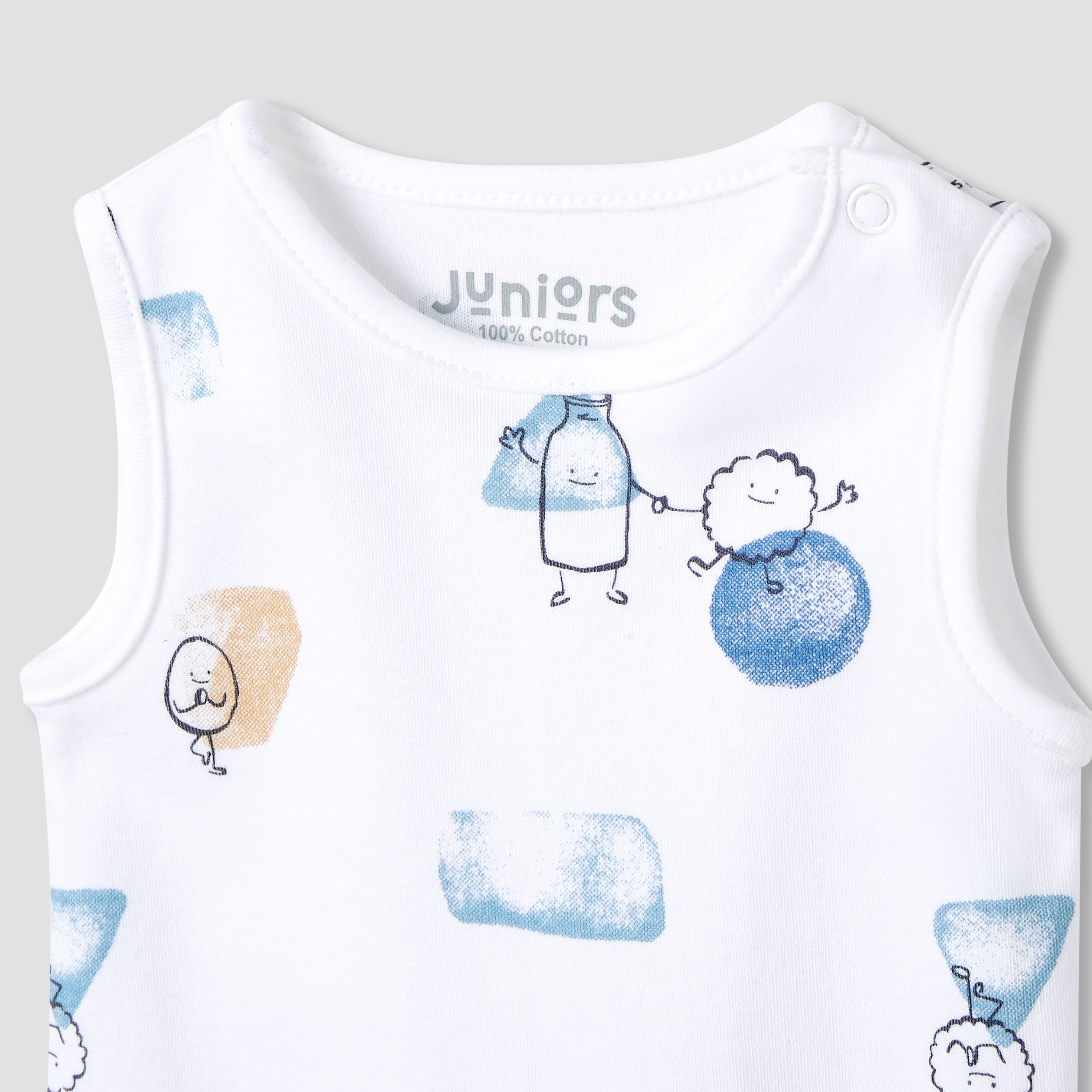 بودي سوت دون أكمام بطبعات من جونيورز - طقم من قطعتين-baby-boys-clothing-bodysuits-image-4