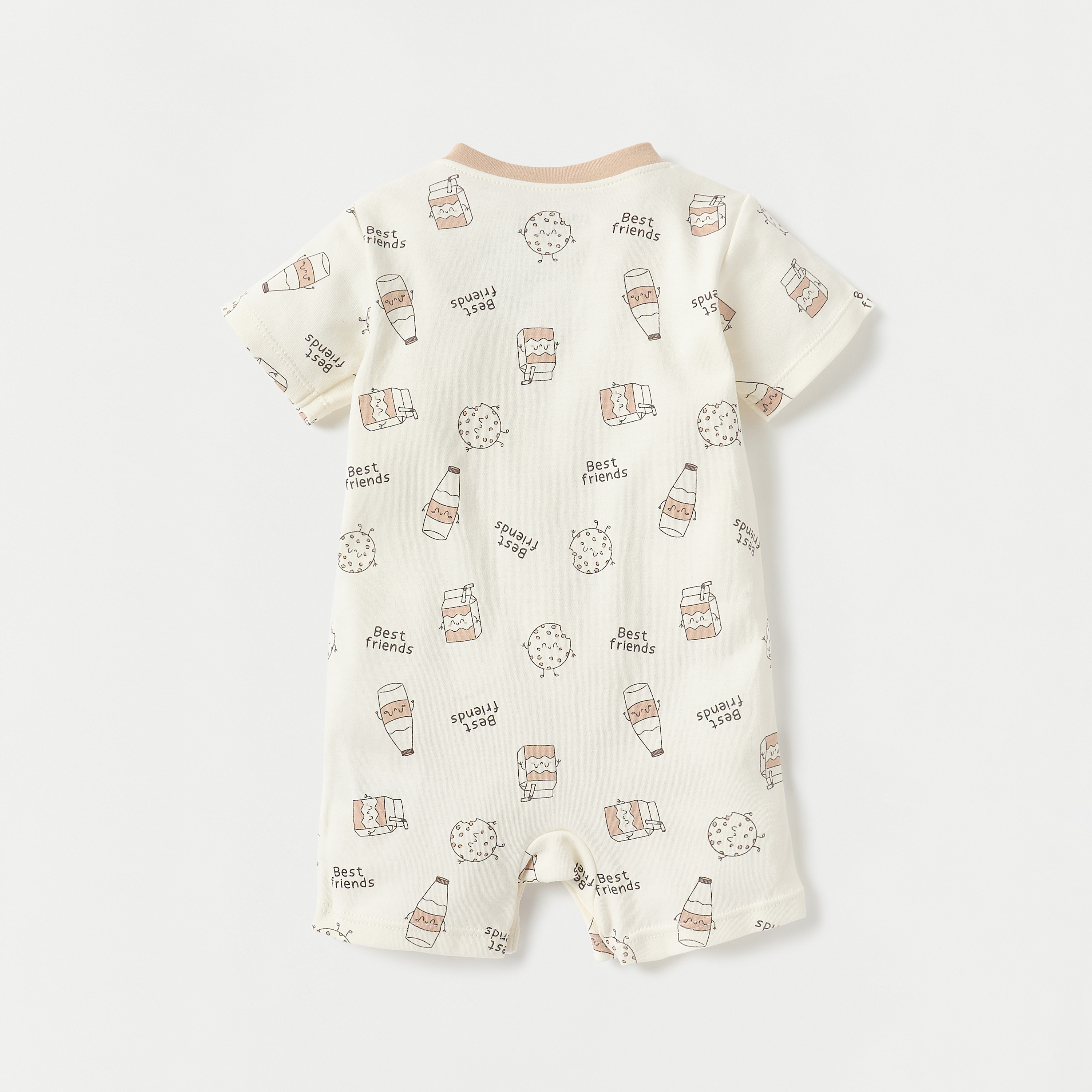 Juniors All-Over Print Romper with Round Neck and Short Sleeves-baby-boys-clothing-rompers-image-2