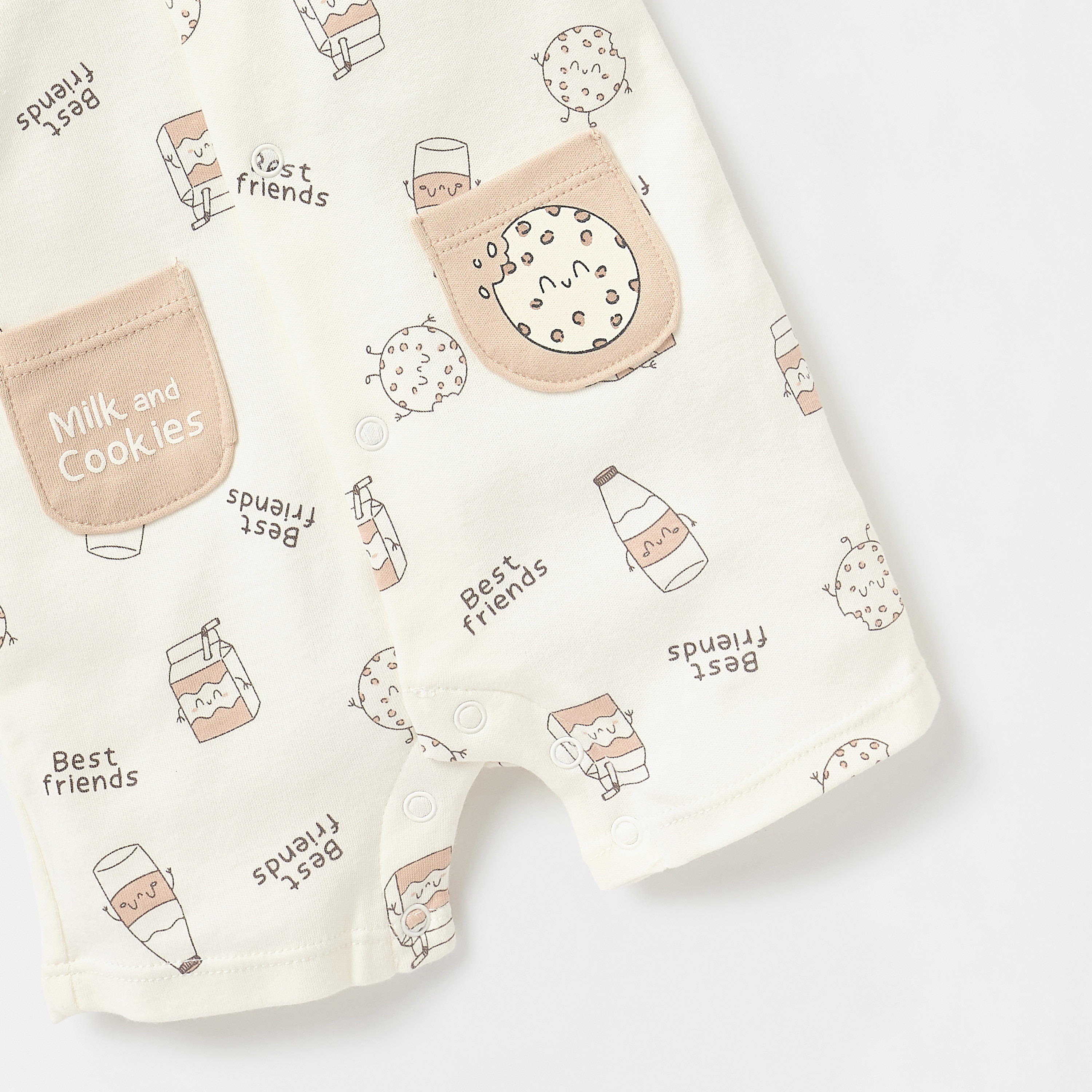 Juniors All-Over Print Romper with Round Neck and Short Sleeves-baby-boys-clothing-rompers-image-4