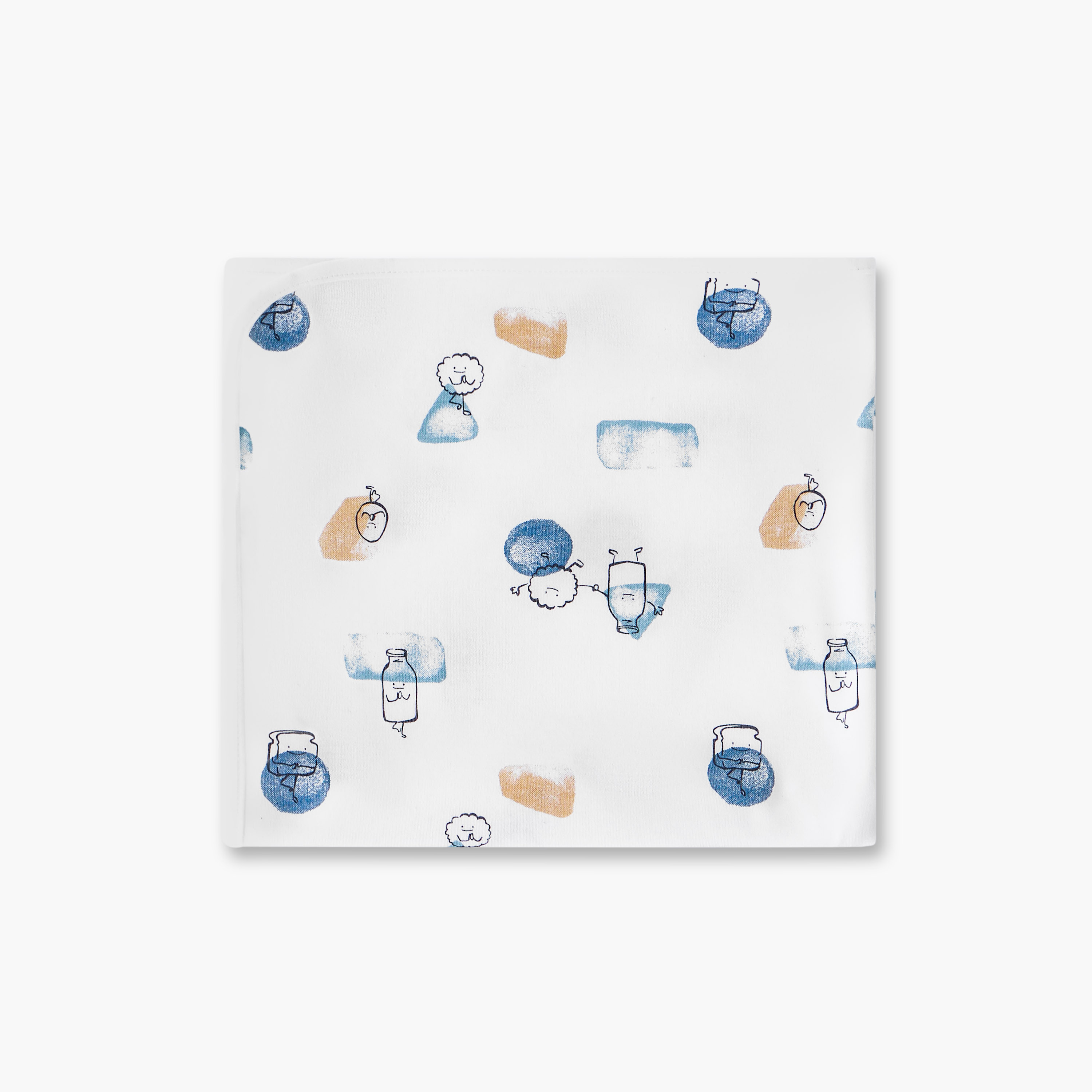 Juniors Baby Receiving Blanket with Print - Cotton-baby-nursery-blanketsandswaddles-receivingblankets-image-3