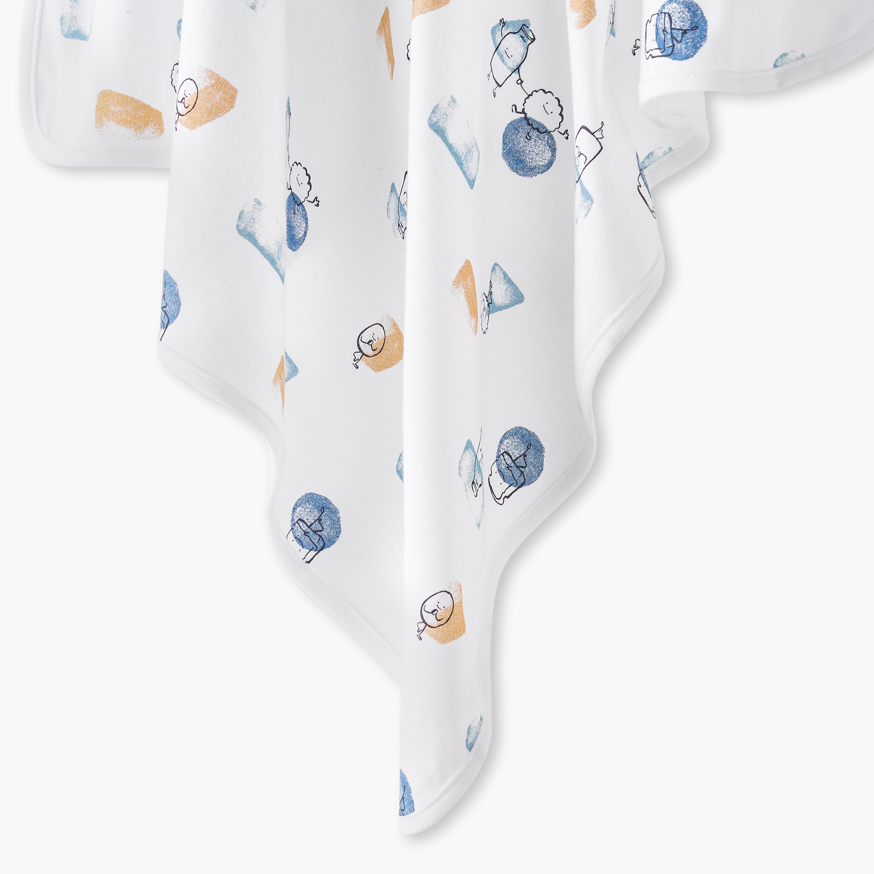 Juniors Baby Receiving Blanket with Print - Cotton-baby-nursery-blanketsandswaddles-receivingblankets-image-4