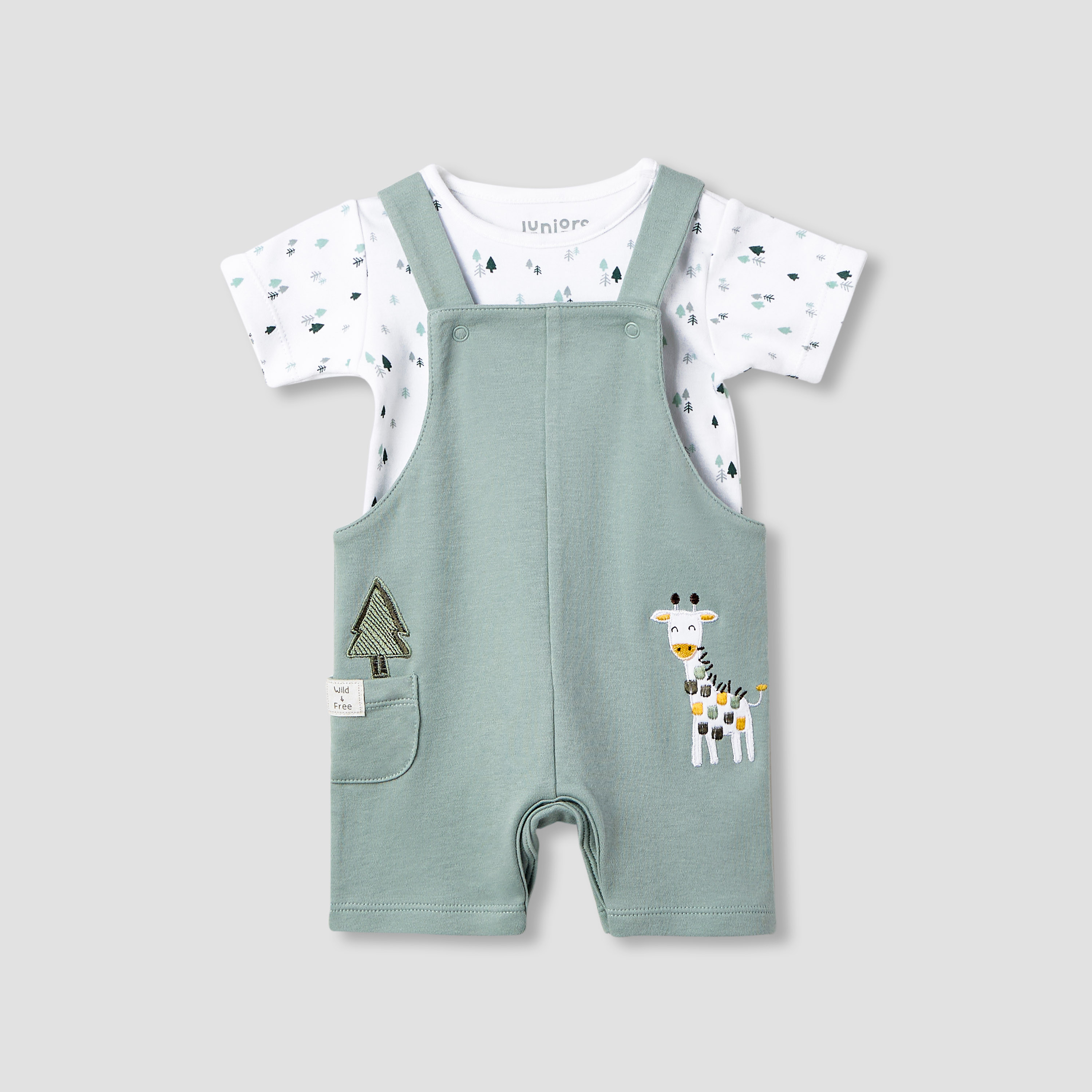 طقم دنغري مطرز وتيشيرت أطفال-baby-boys-clothing-rompers-image-1