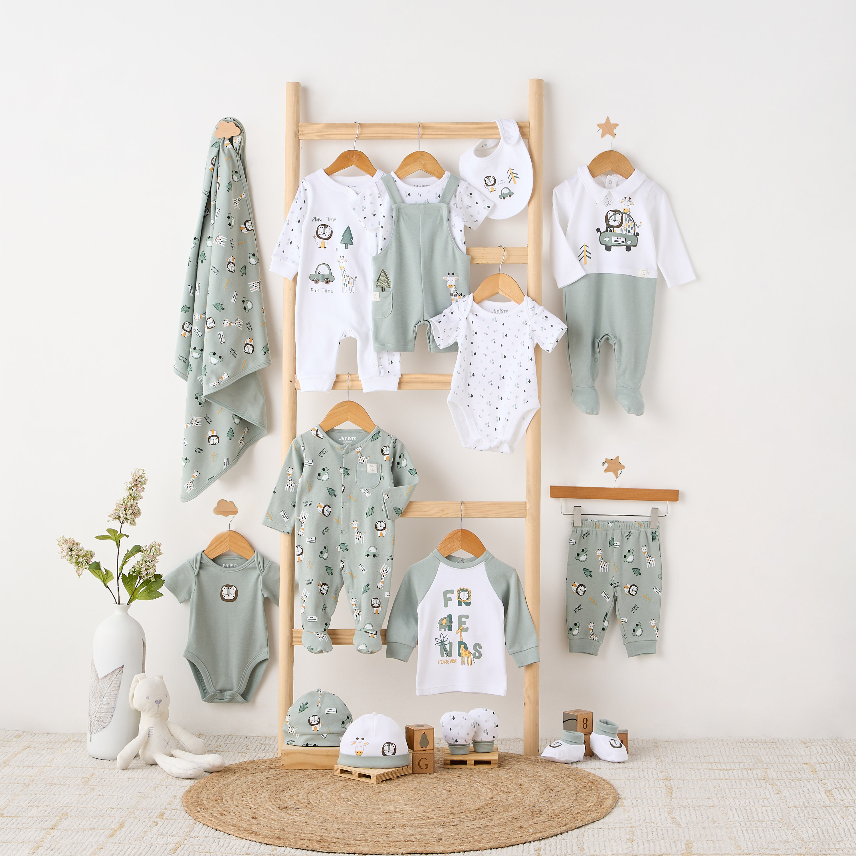 بودي سوت بأكمام قصيرة وطبعات من جونيورز - طقم من قطعتين-baby-boys-clothing-bodysuits-image-6
