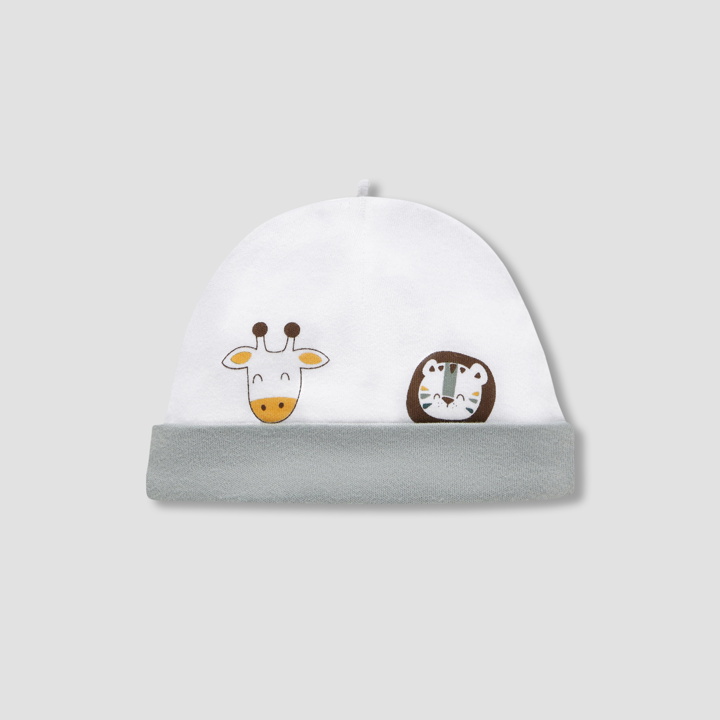 Juniors Animal Print Beanie Cap - Set of 2-baby-boys-accessories-caps-image-2