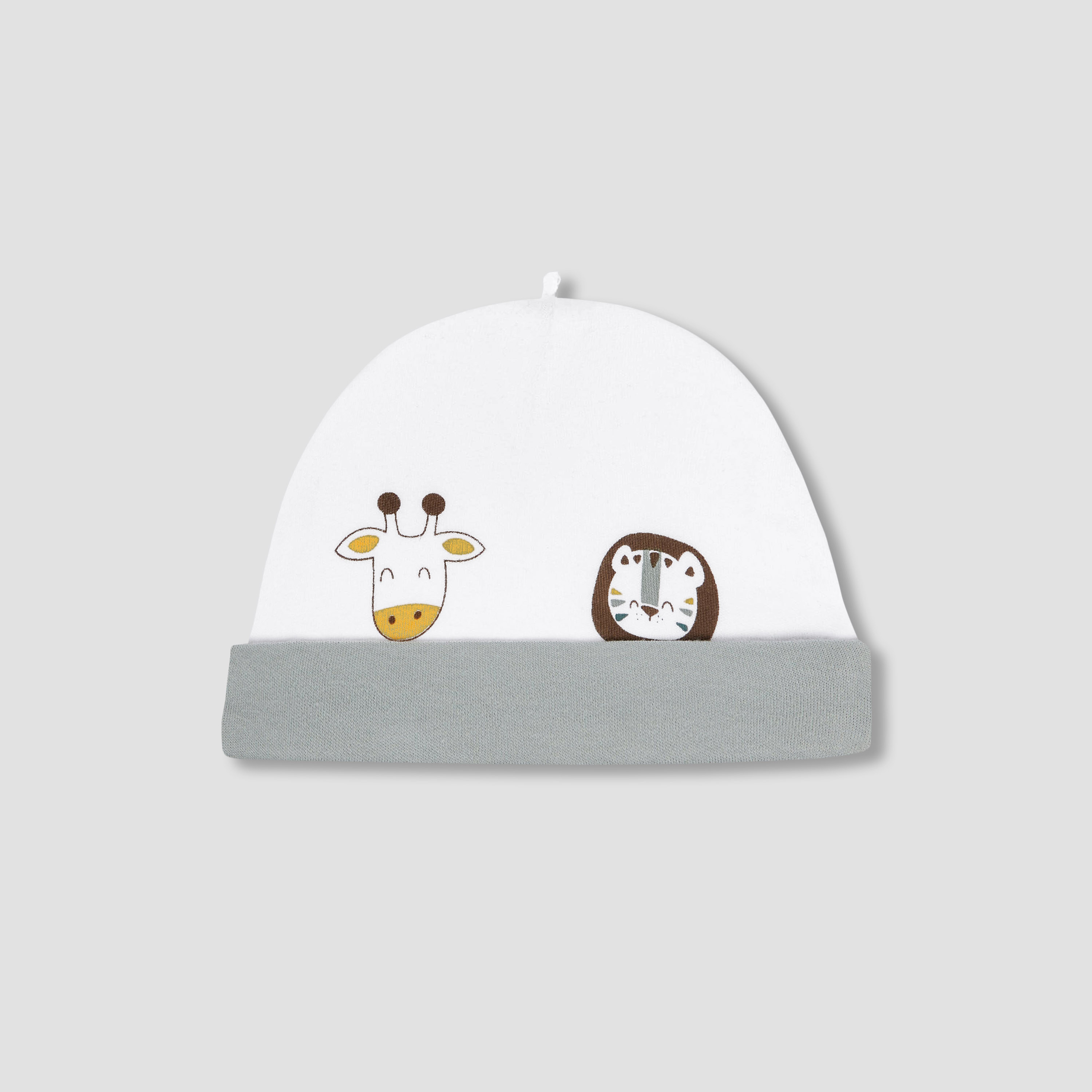 Juniors Animal Print Beanie Cap - Set of 2-baby-boys-accessories-caps-image-4