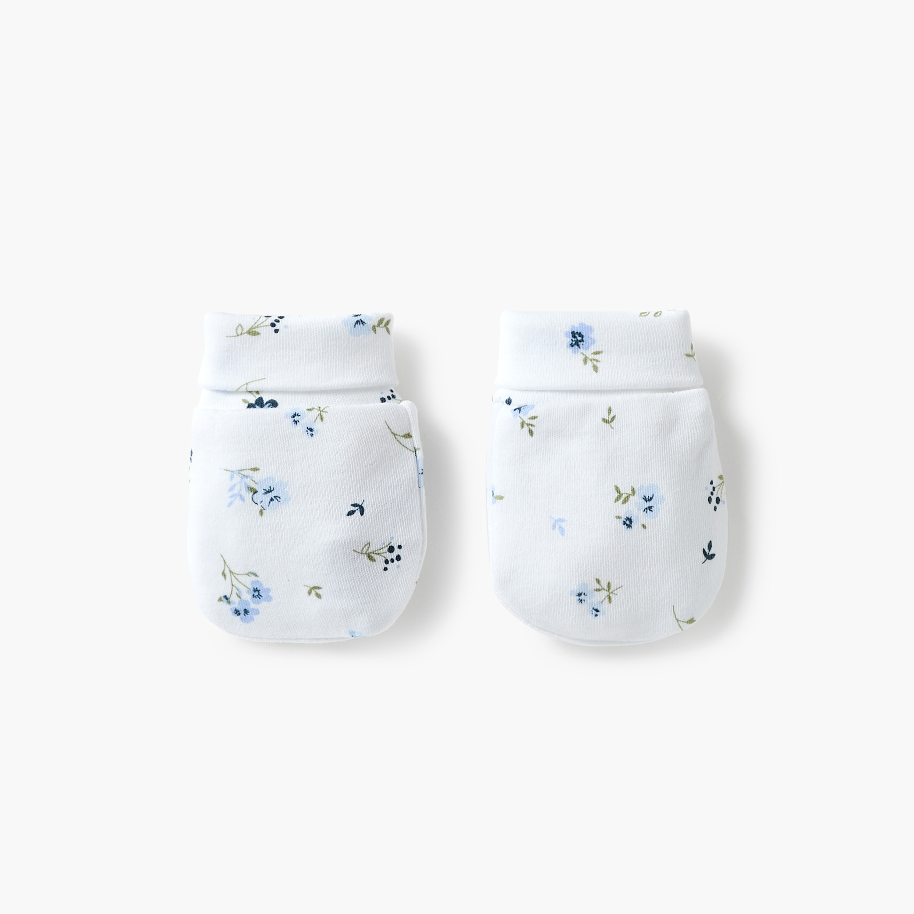 Juniors Flower Print Mittens-baby-girls-accessories-mittens-image-1