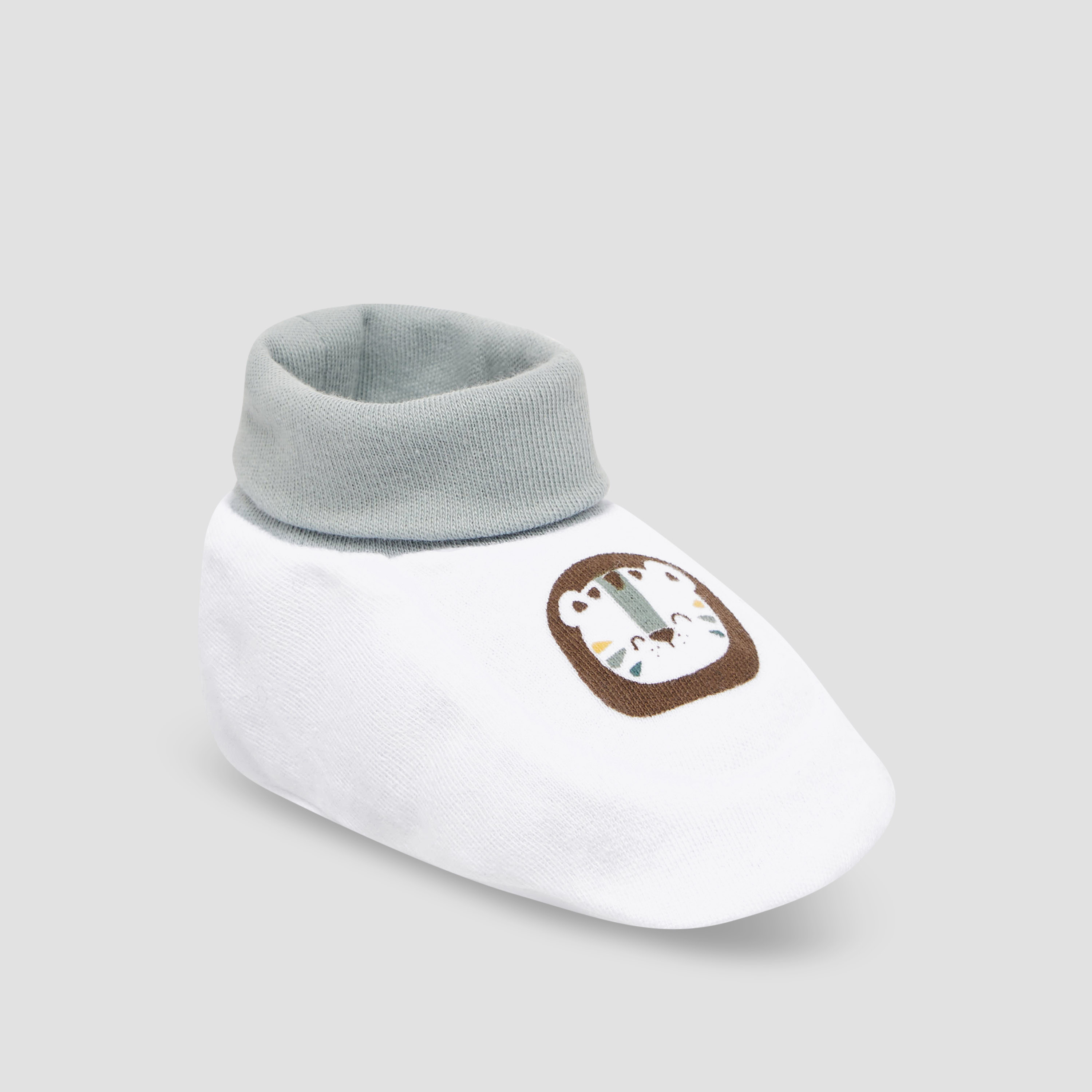 Juniors Printed Slip-On Booties-baby-boys-shoes-booties-image-2