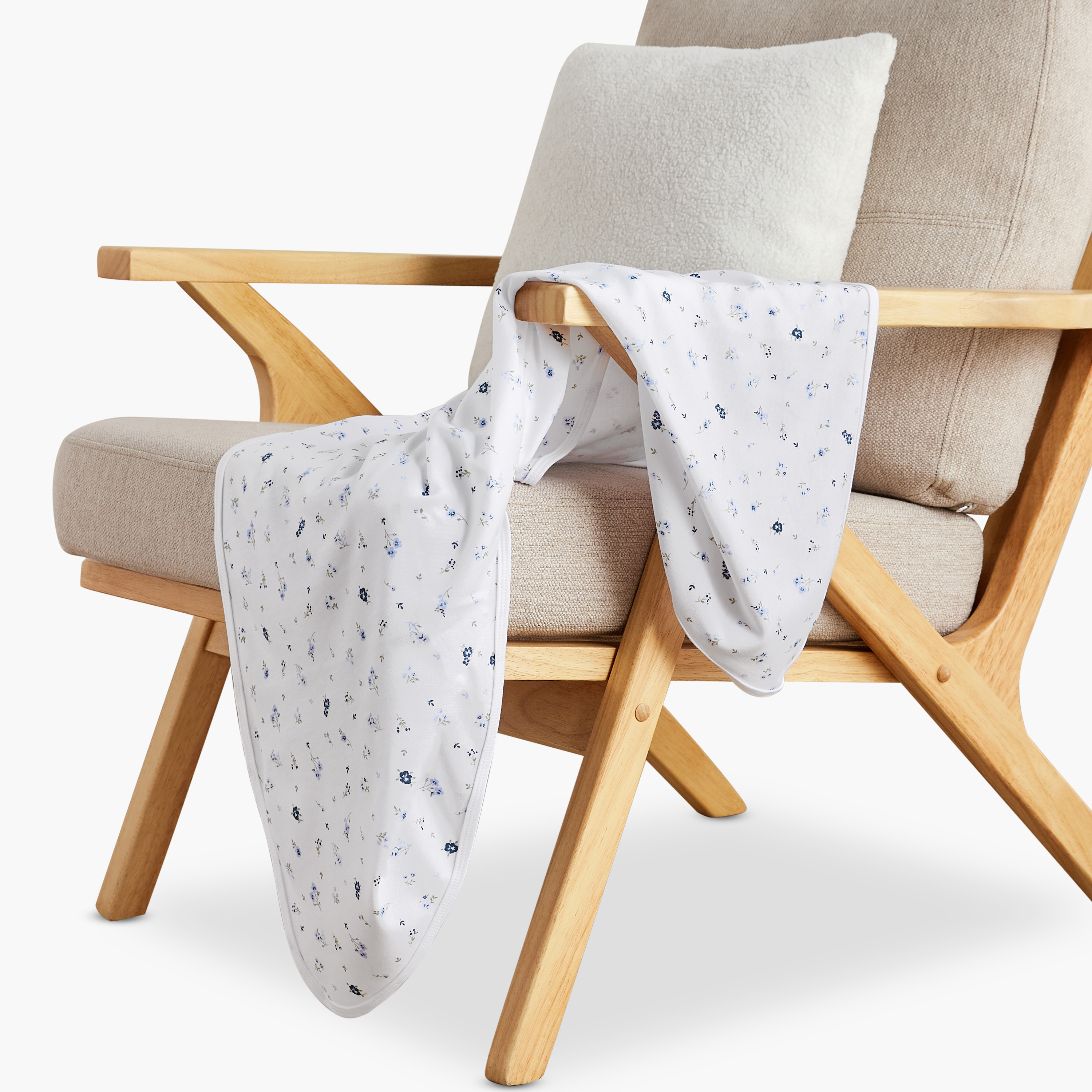 Juniors Floral Print Receiving Blanket - 70x70 cm-baby-nursery-blanketsandswaddles-receivingblankets-image-2