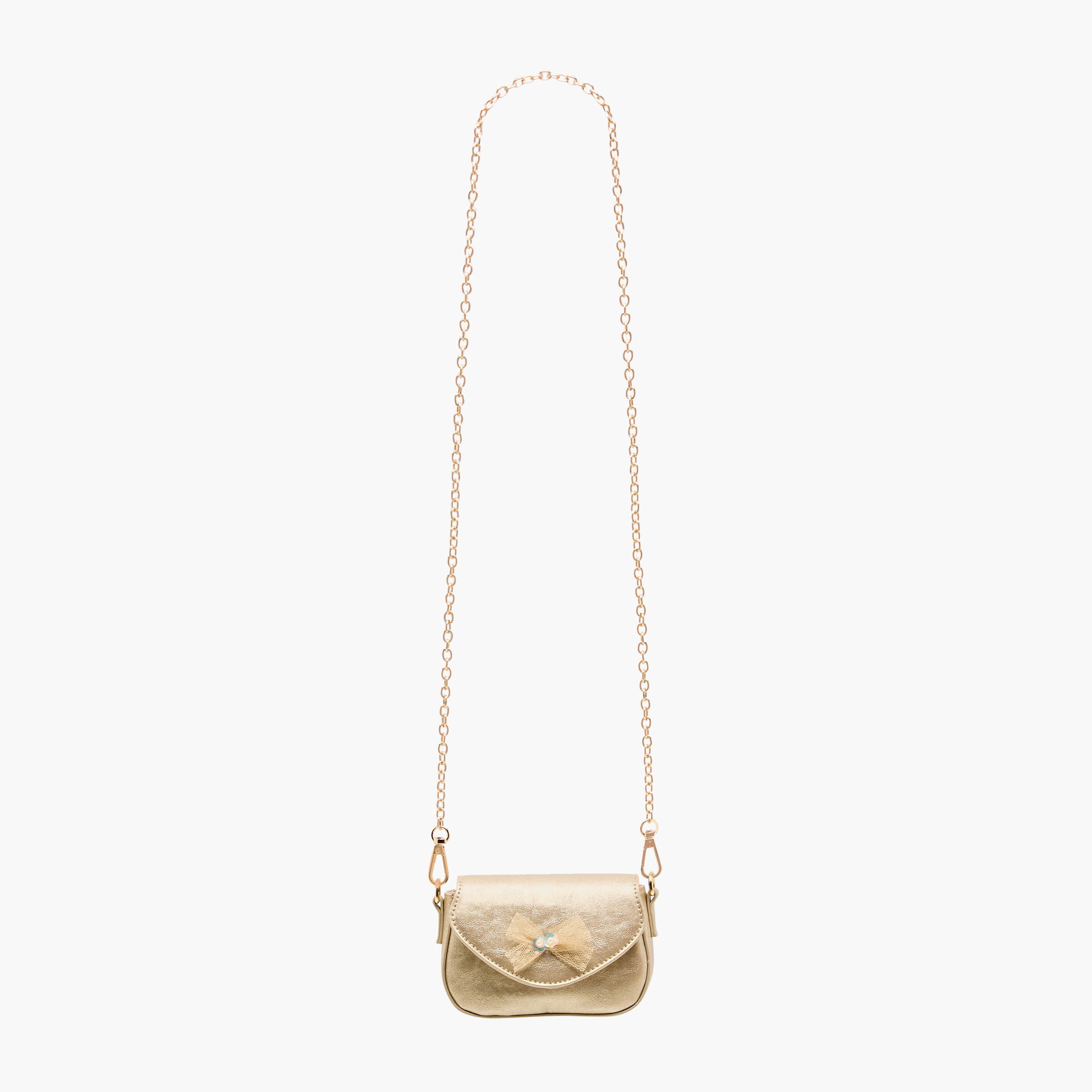 Flora Bella Bow Embellished Crossbody Bag with Chain Strap-girls-accessories-bags-image-3