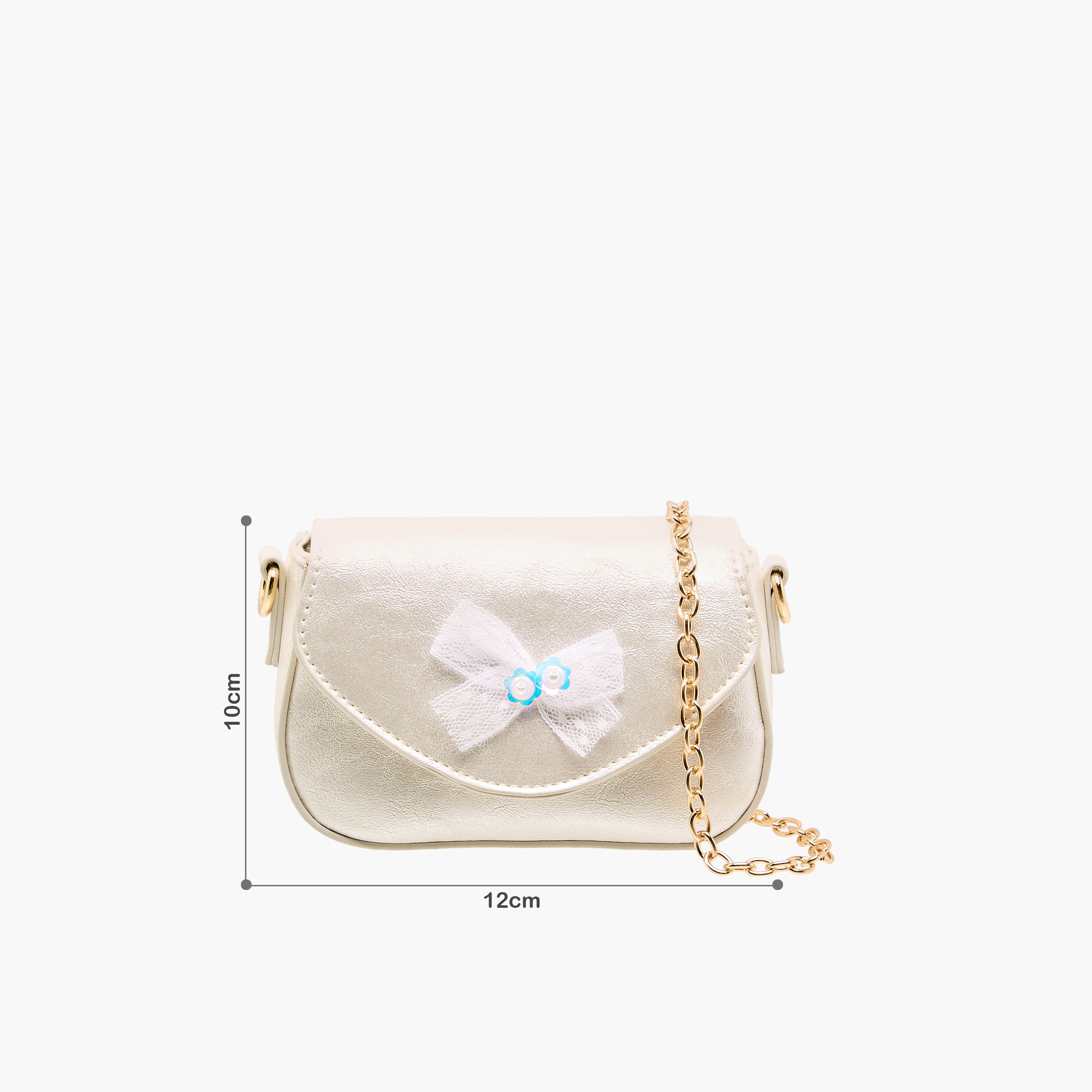 Flora Bella Bow Embellished Crossbody Bag with Chain Strap-girls-accessories-bags-image-2