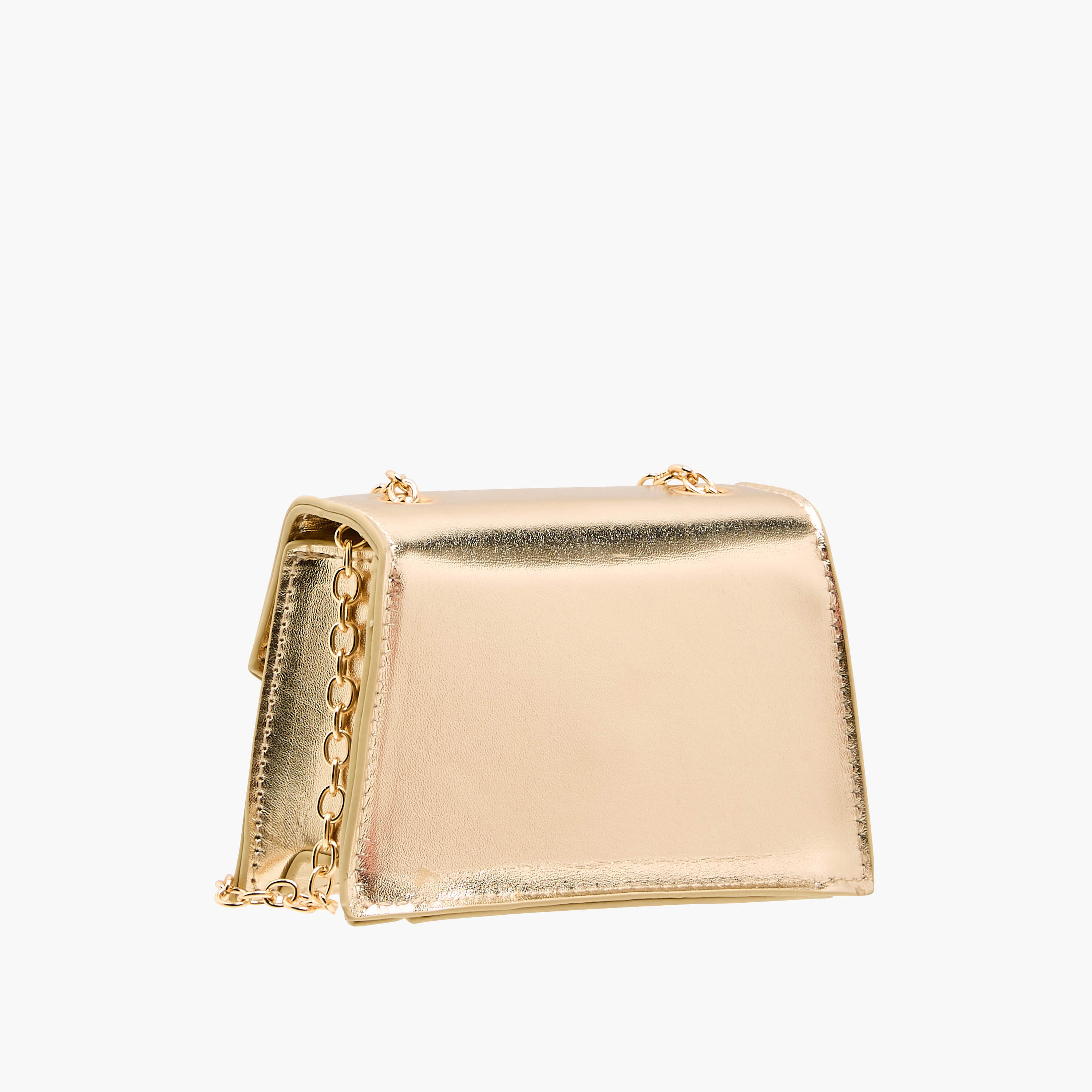 شنطة كروس بودي مبطنة بتزيينات فراشة وحزام سلسلة من فلورا بيلا-girls-accessories-bags-image-4