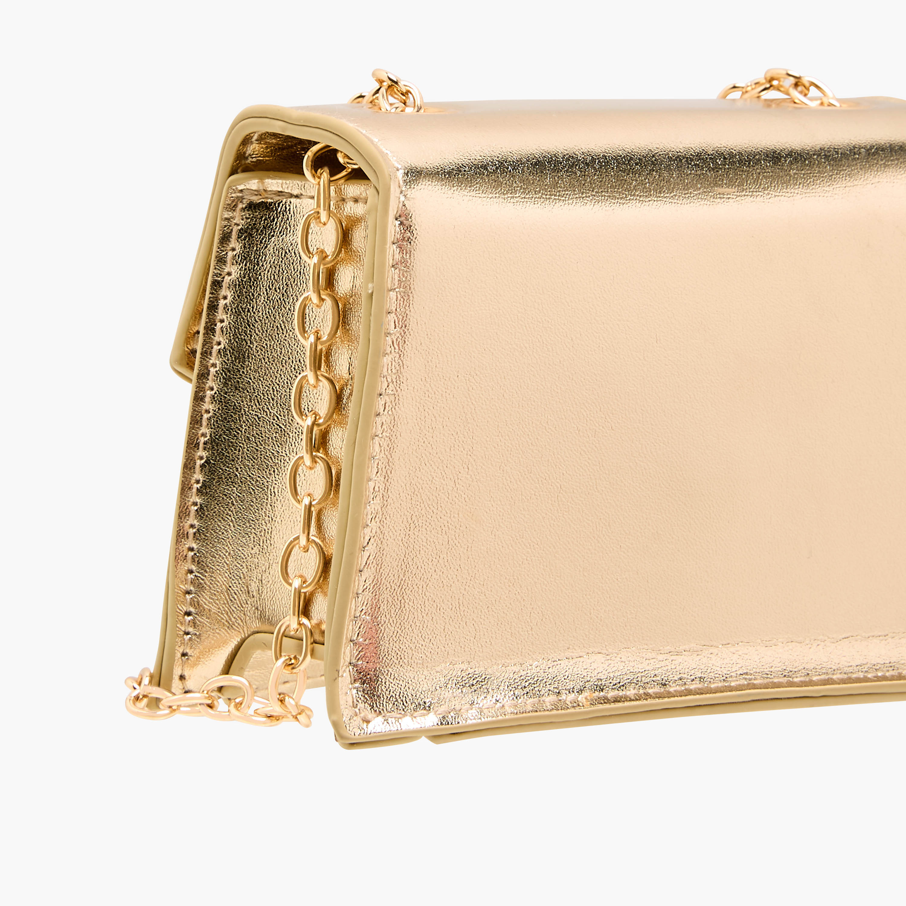 شنطة كروس بودي مبطنة بتزيينات فراشة وحزام سلسلة من فلورا بيلا-girls-accessories-bags-image-6