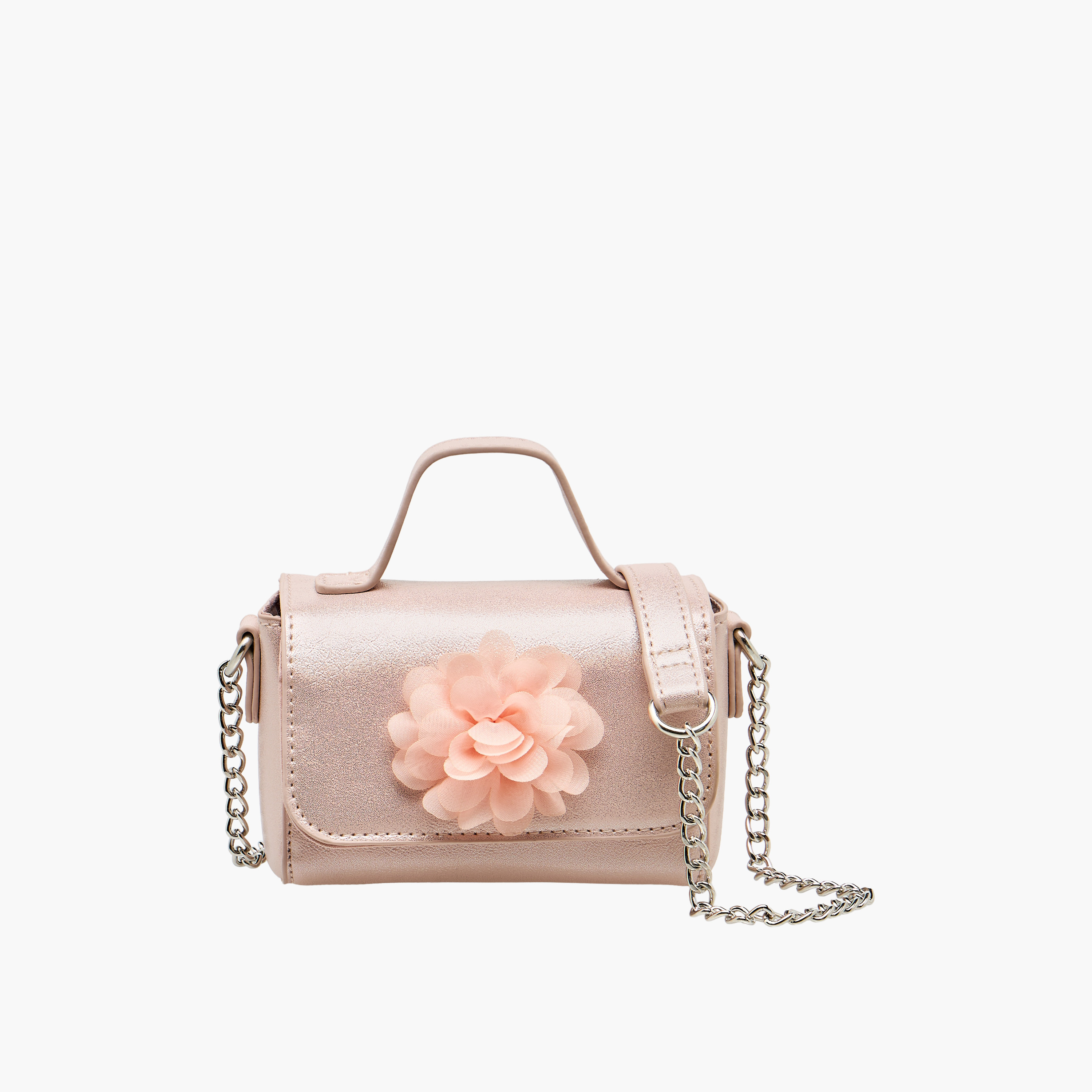 Flora Bella Floral Accent Crossbody Bag with Chain Strap-girls-accessories-bags-image-1