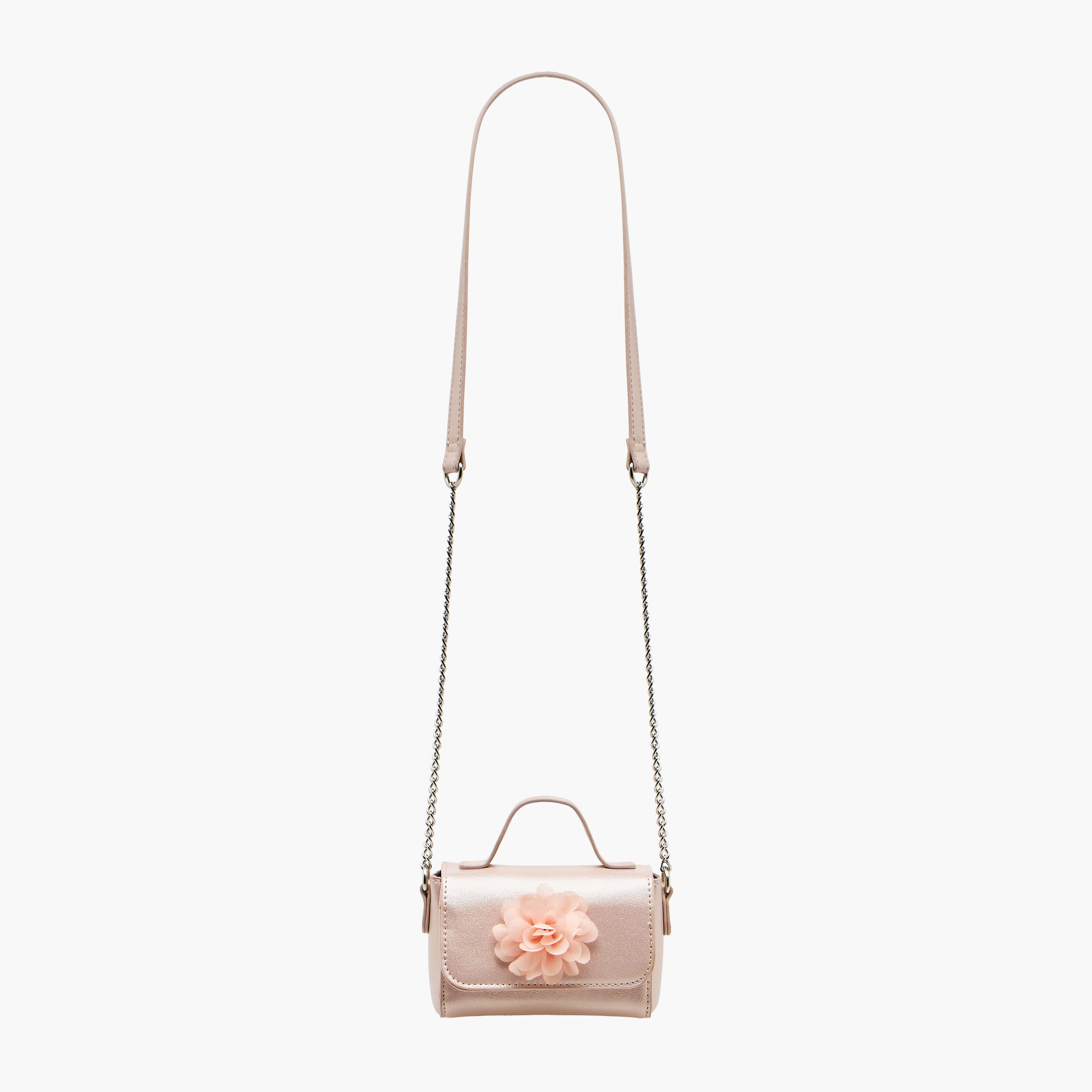 Flora Bella Floral Accent Crossbody Bag with Chain Strap-girls-accessories-bags-image-3