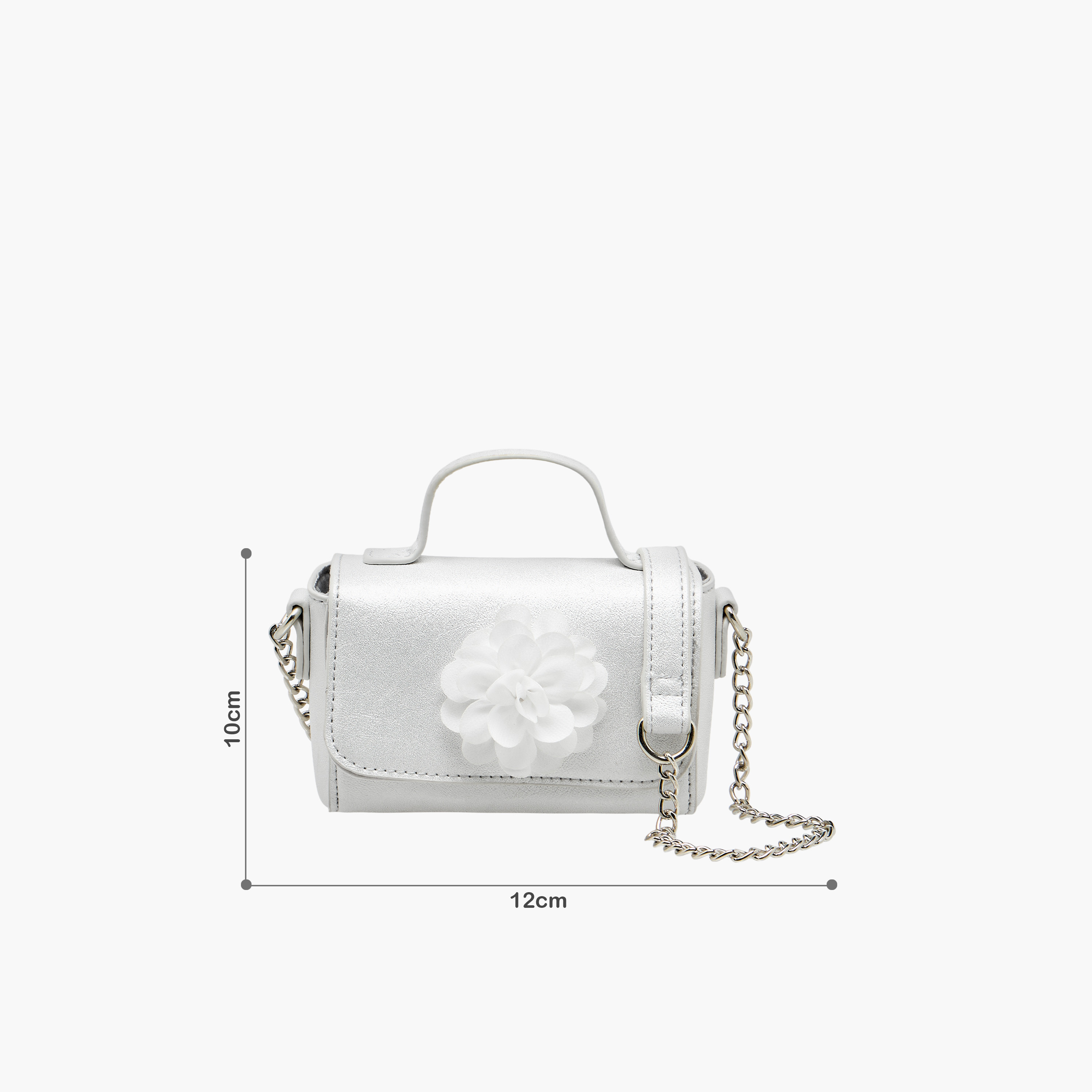 Flora Bella Floral Accent Crossbody Bag with Chain Strap-girls-accessories-bags-image-2