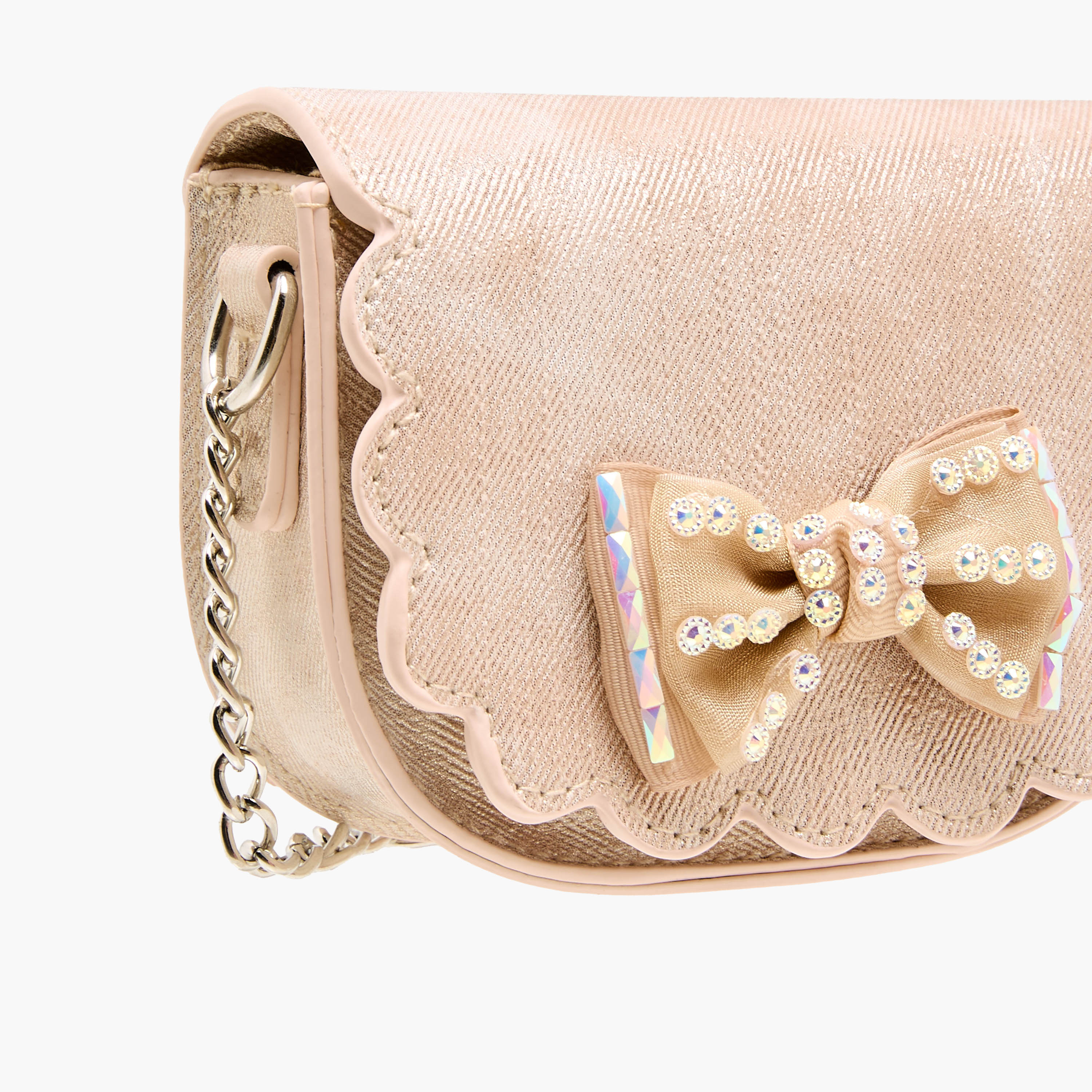 Flora Bella Scallop Hem Crossbody Bag with Chain Strap-girls-accessories-bags-image-5