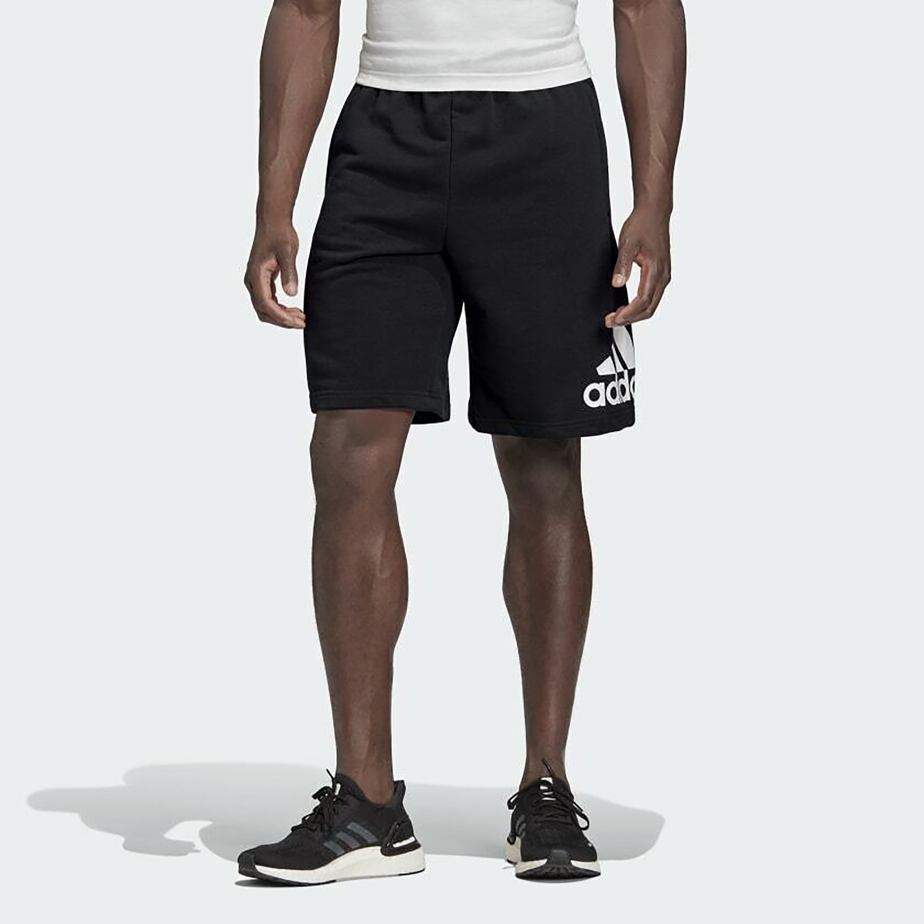 شورت رجالي بشعار من أديداس إم إم إتش بوسورتفت-men-clothing-bottoms-shorts-image-1