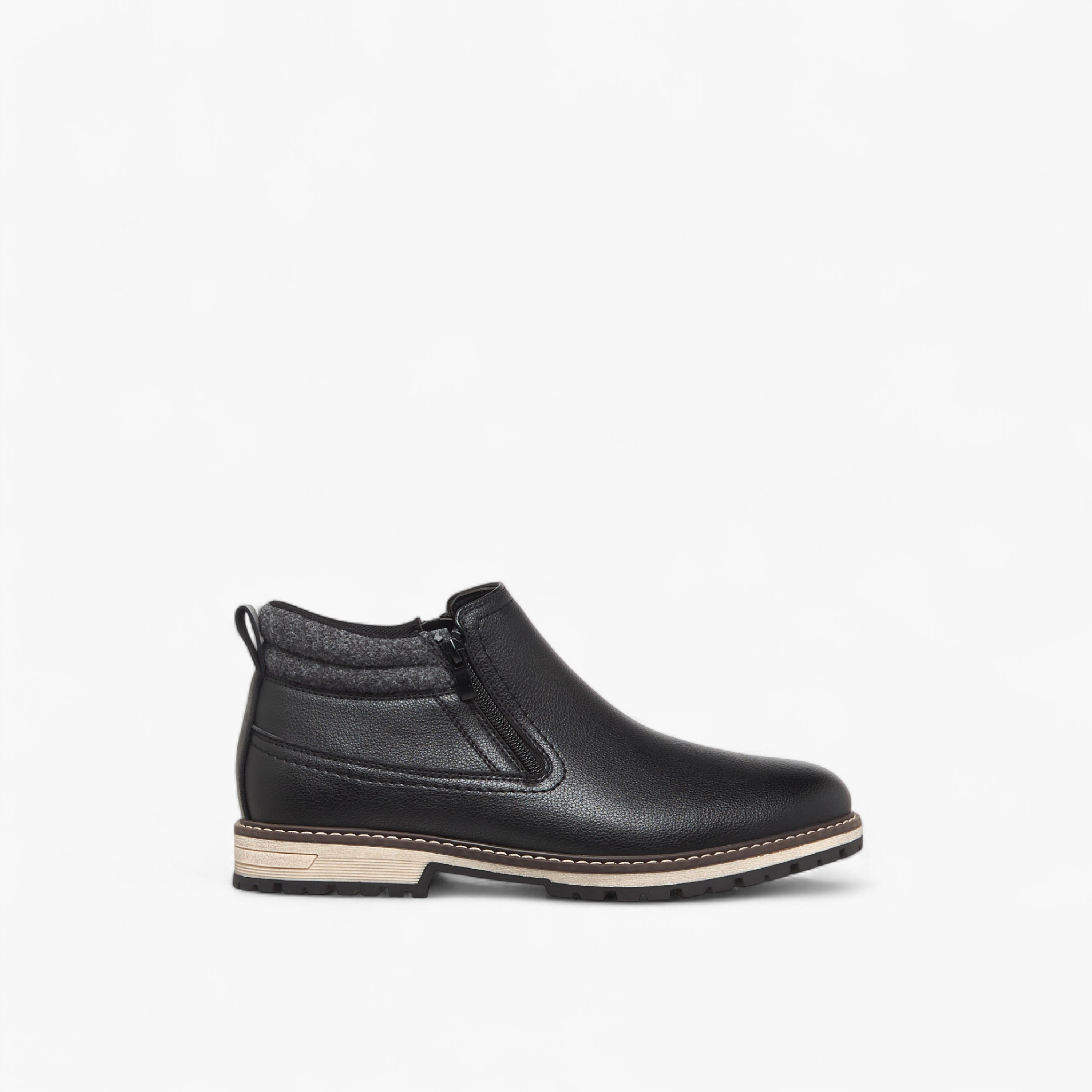 LBL by Shoexpress Men Panelled Ankle Boots-men-shoes-boots-image-3