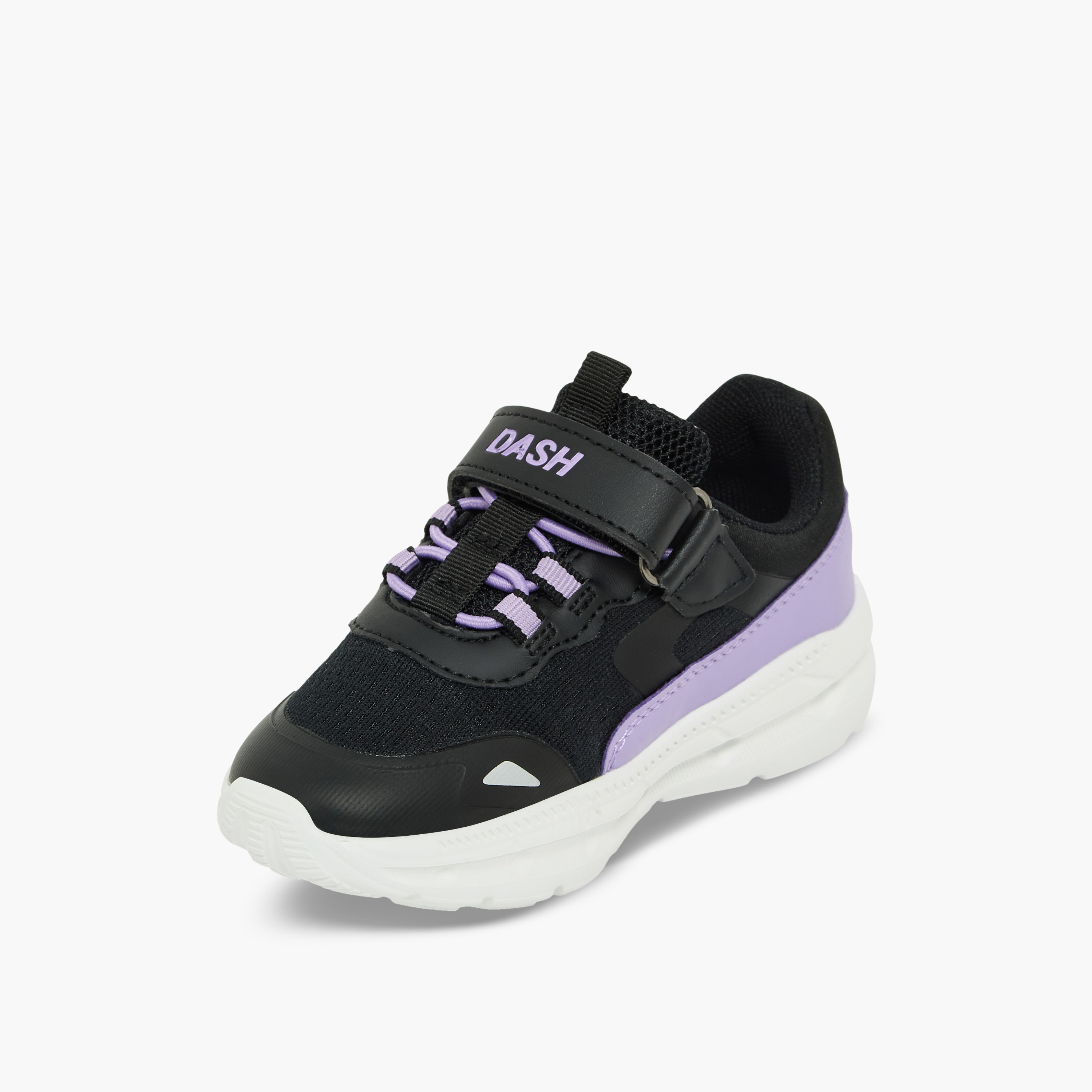 حذاء رياضي بشريط لاصق وقوالب ملونة للبنات من داش-girls-shoes-sneakers-image-4