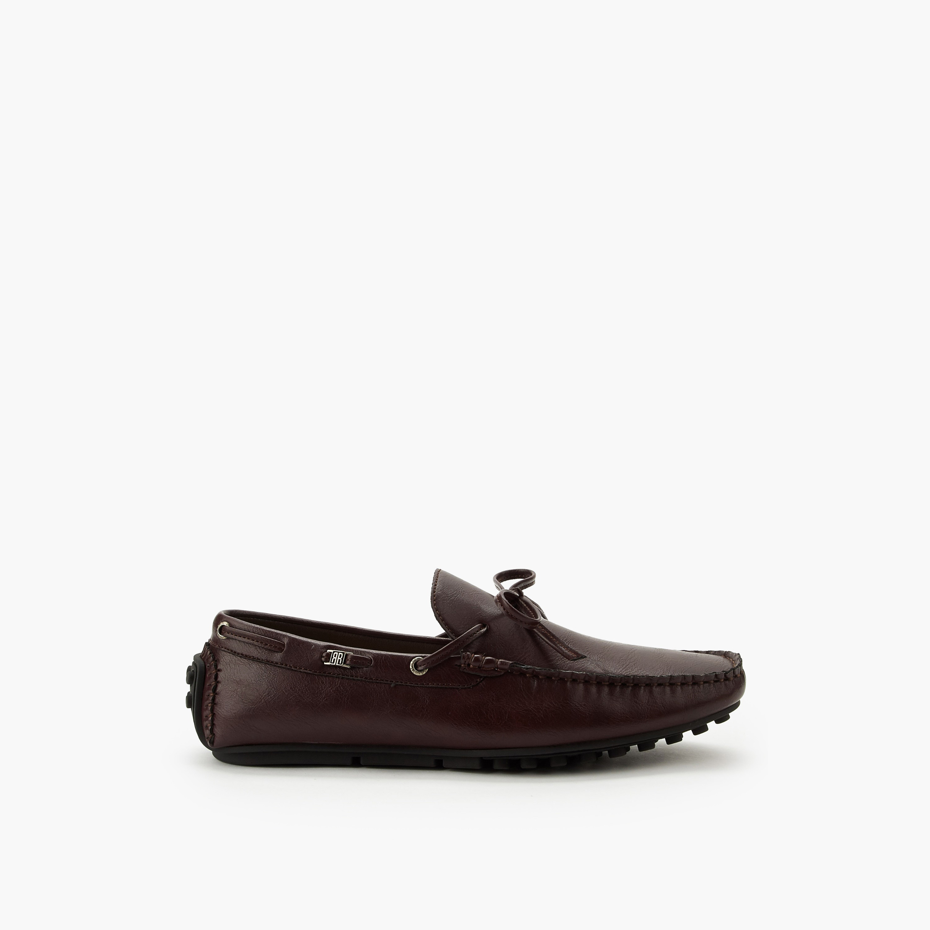Renzo Ruganni Men Bow Trim Slip-On Moccasins-men-shoes-loafersandmoccasins-image-3