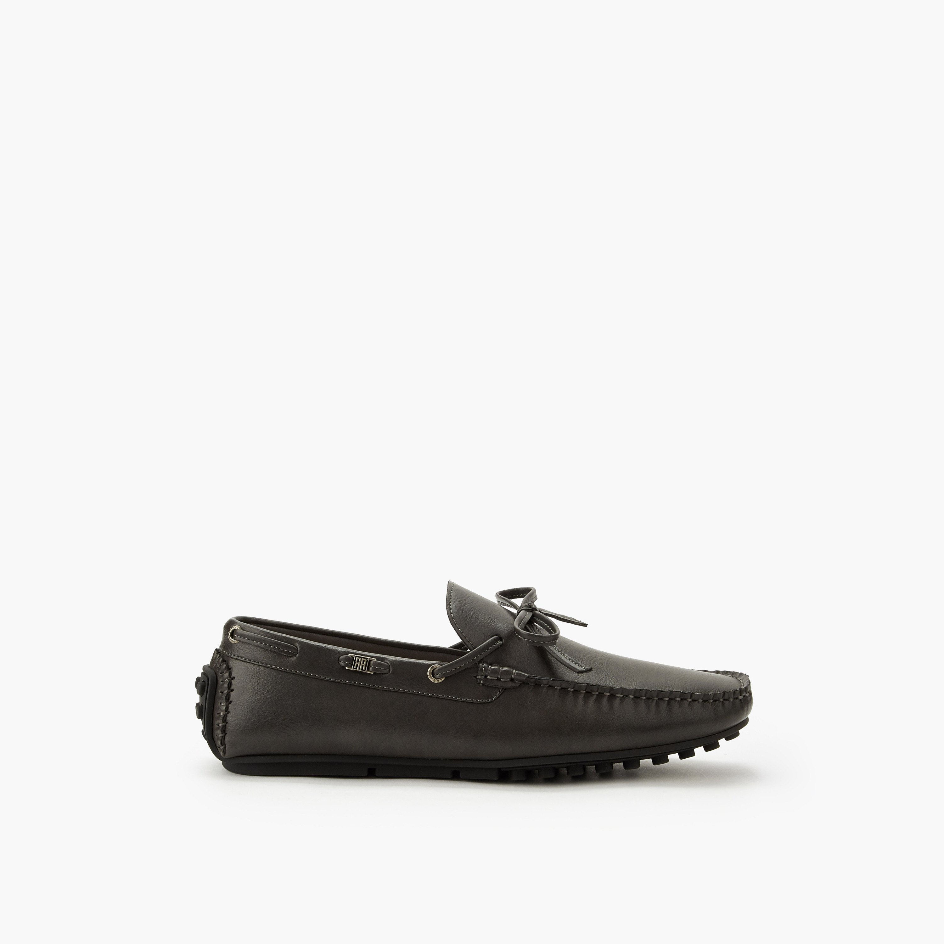 Renzo Ruganni Men Bow Trim Slip-On Moccasins-men-shoes-loafersandmoccasins-image-3